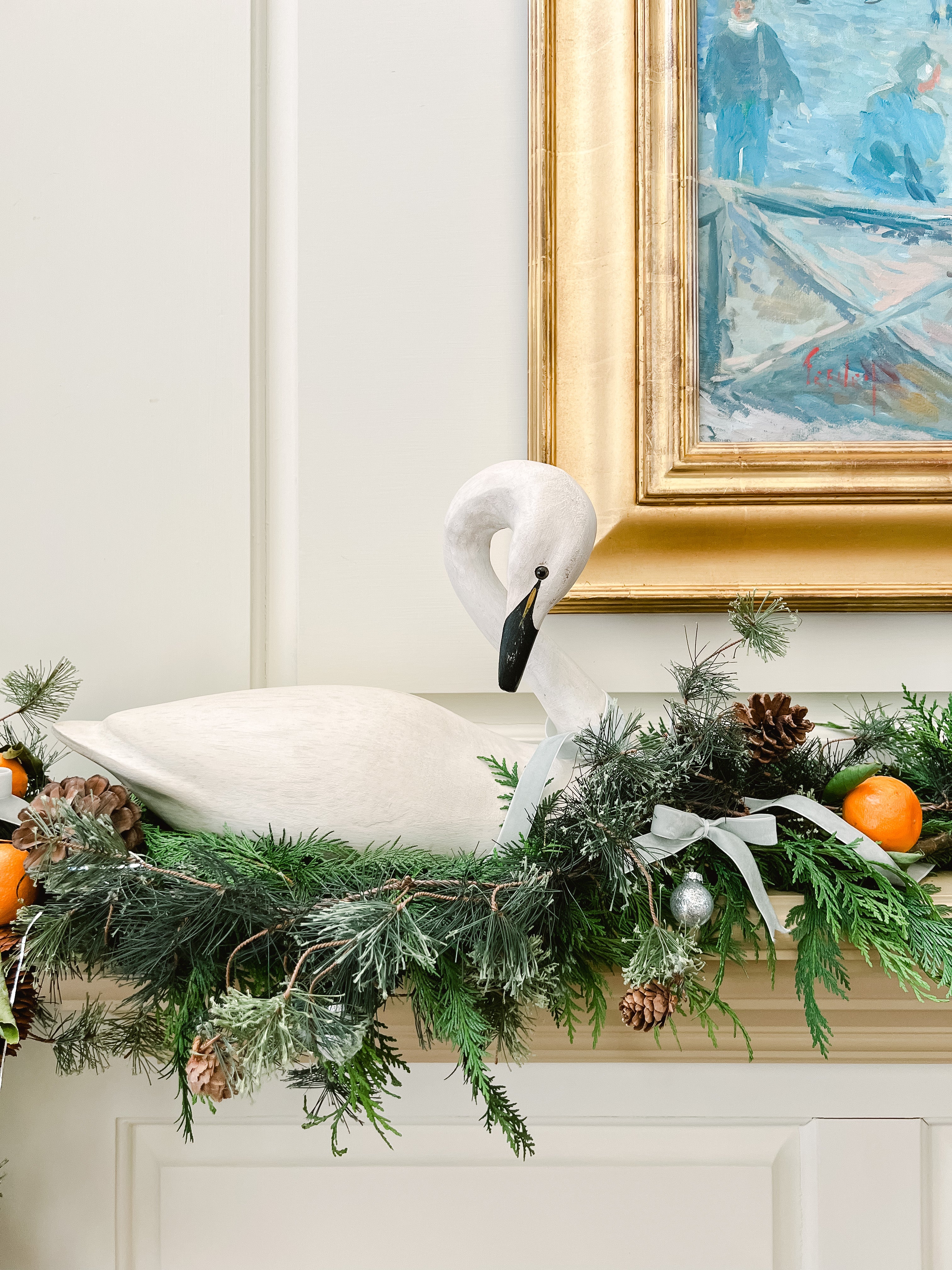 Floral Diary: DIY Christmas Mantel