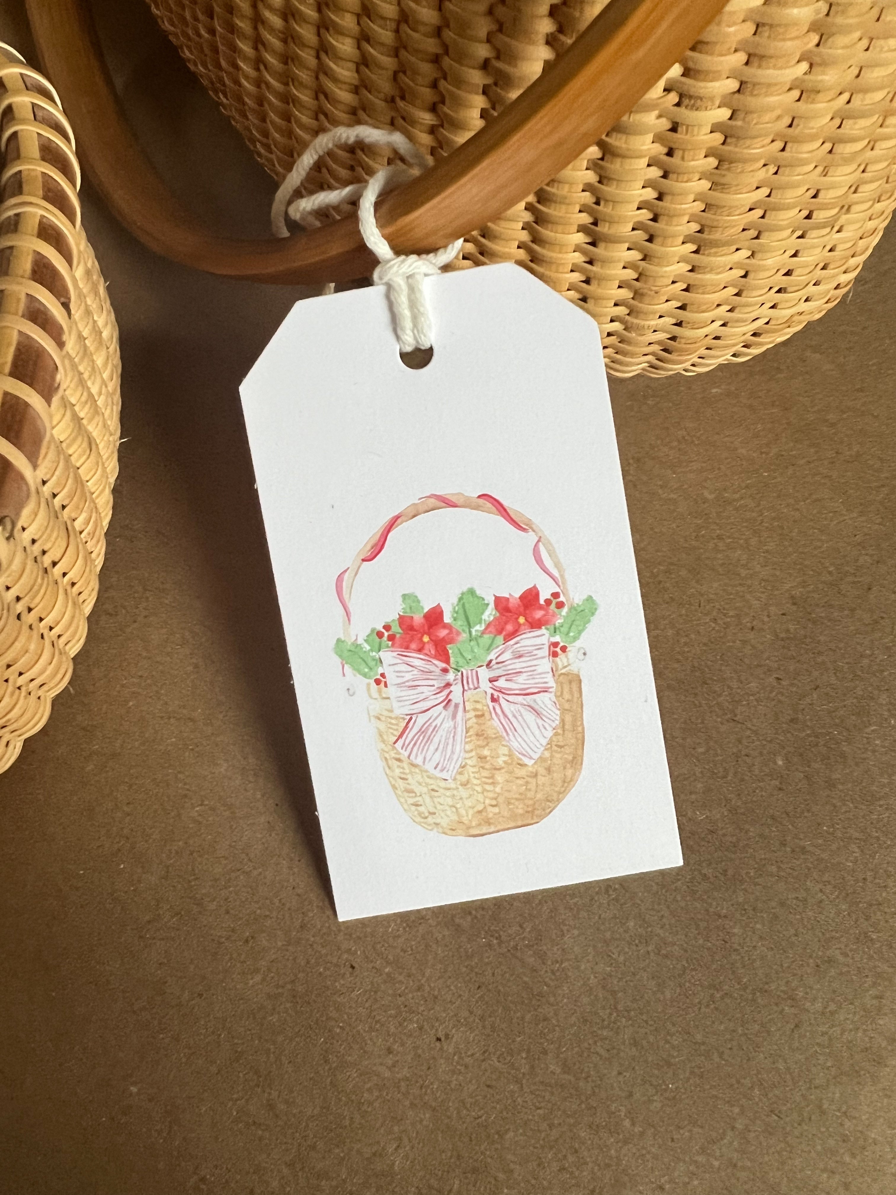 Gift Tags: Holiday Nantucket Basket