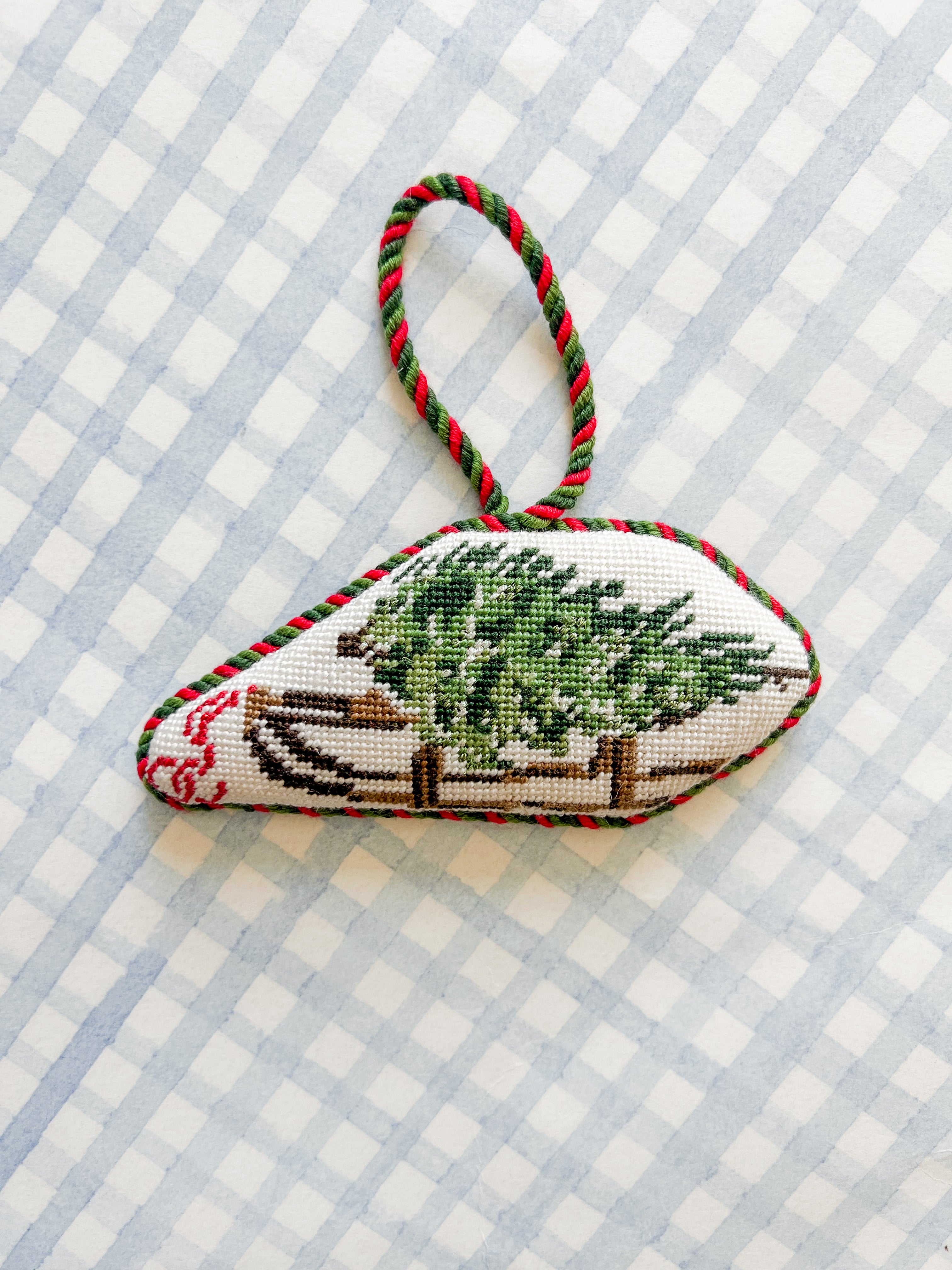 Needlepoint Canvas: Tree Sled