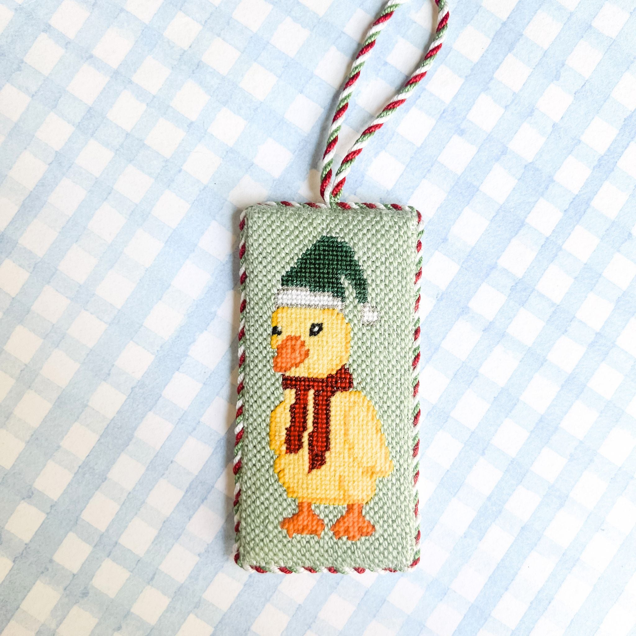 Needlepoint Canvas: Holiday Duck