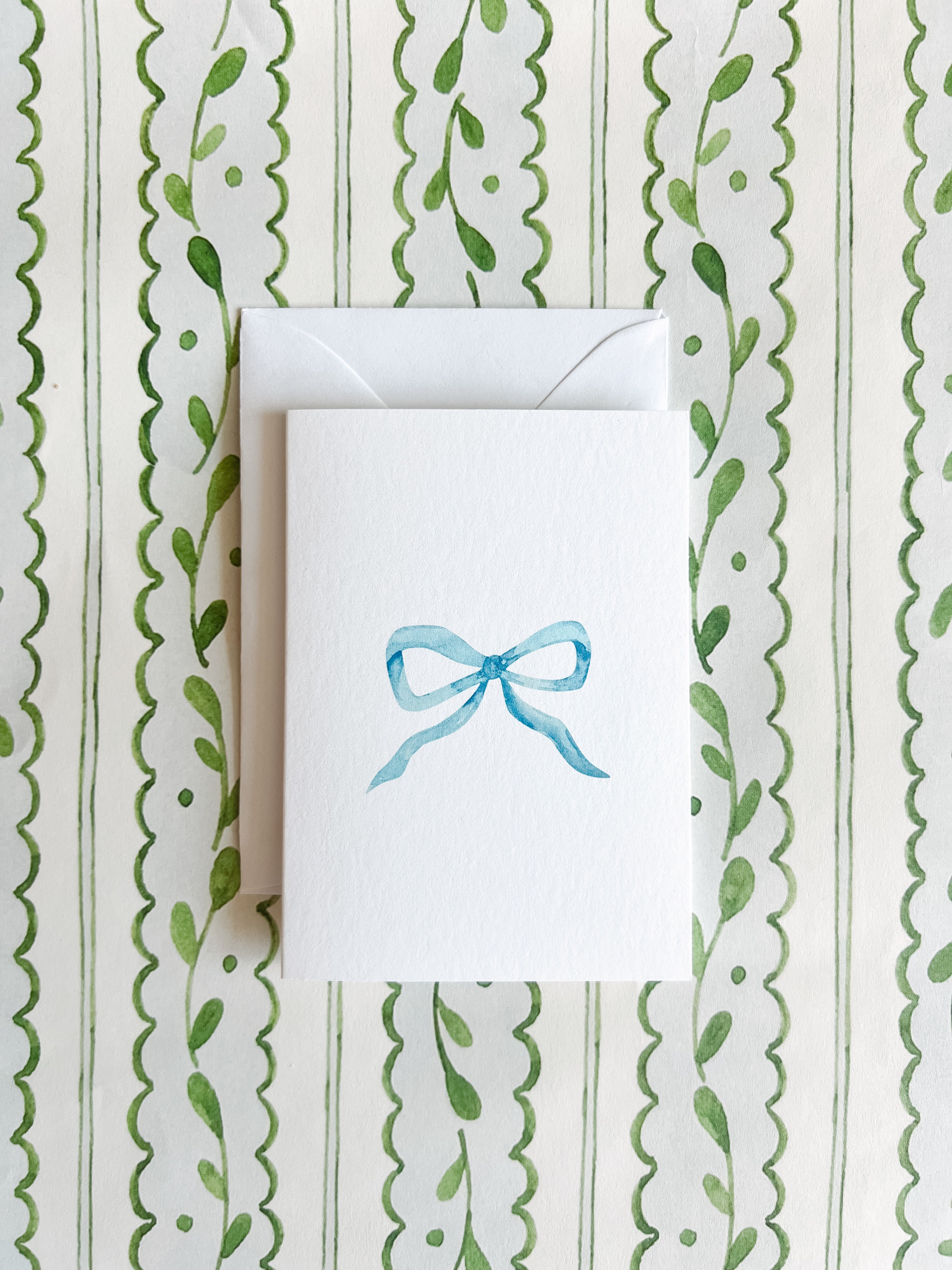 Mini Cards: Blue Bow