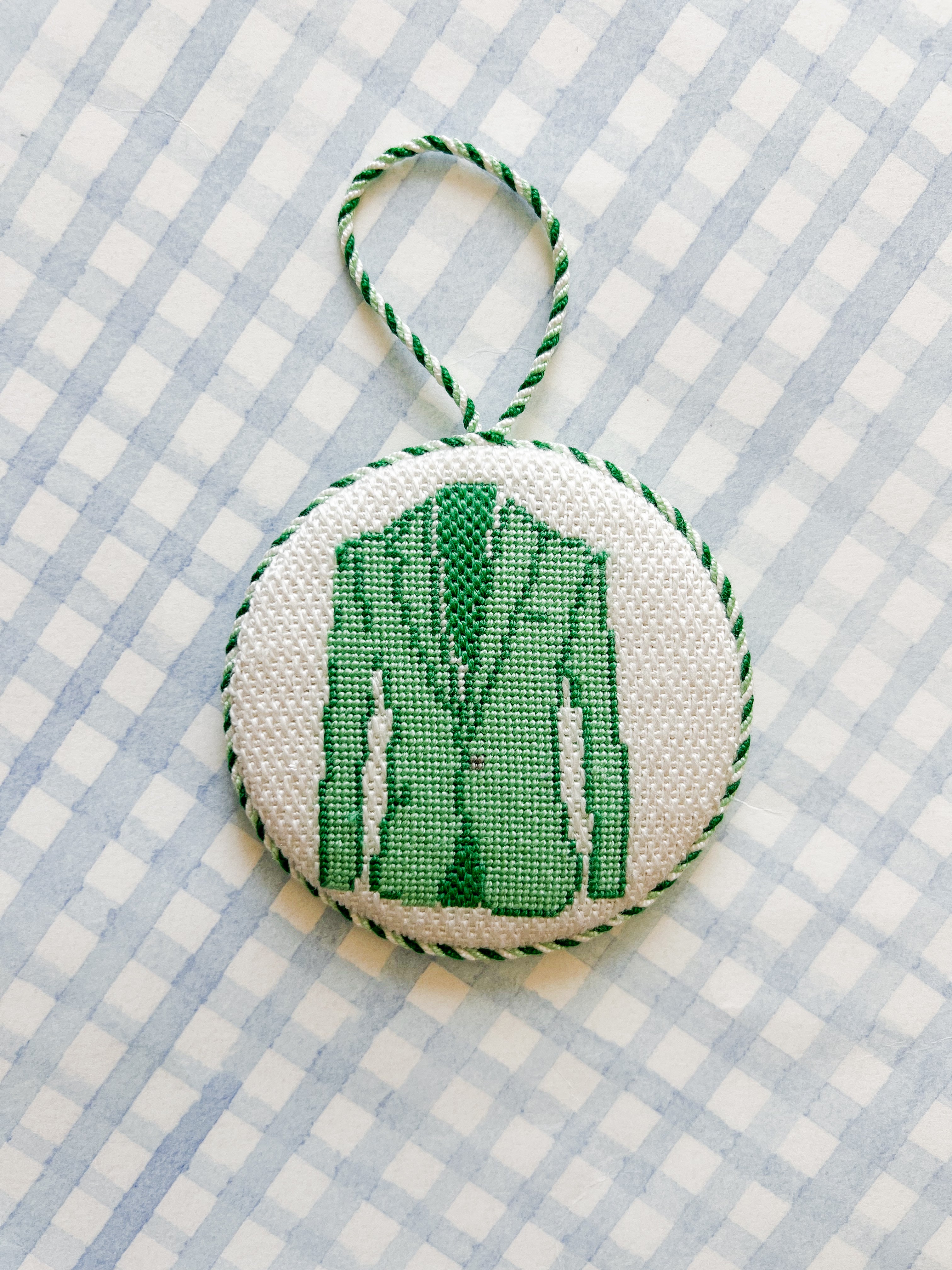 Needlepoint Canvas: Green Jacket
