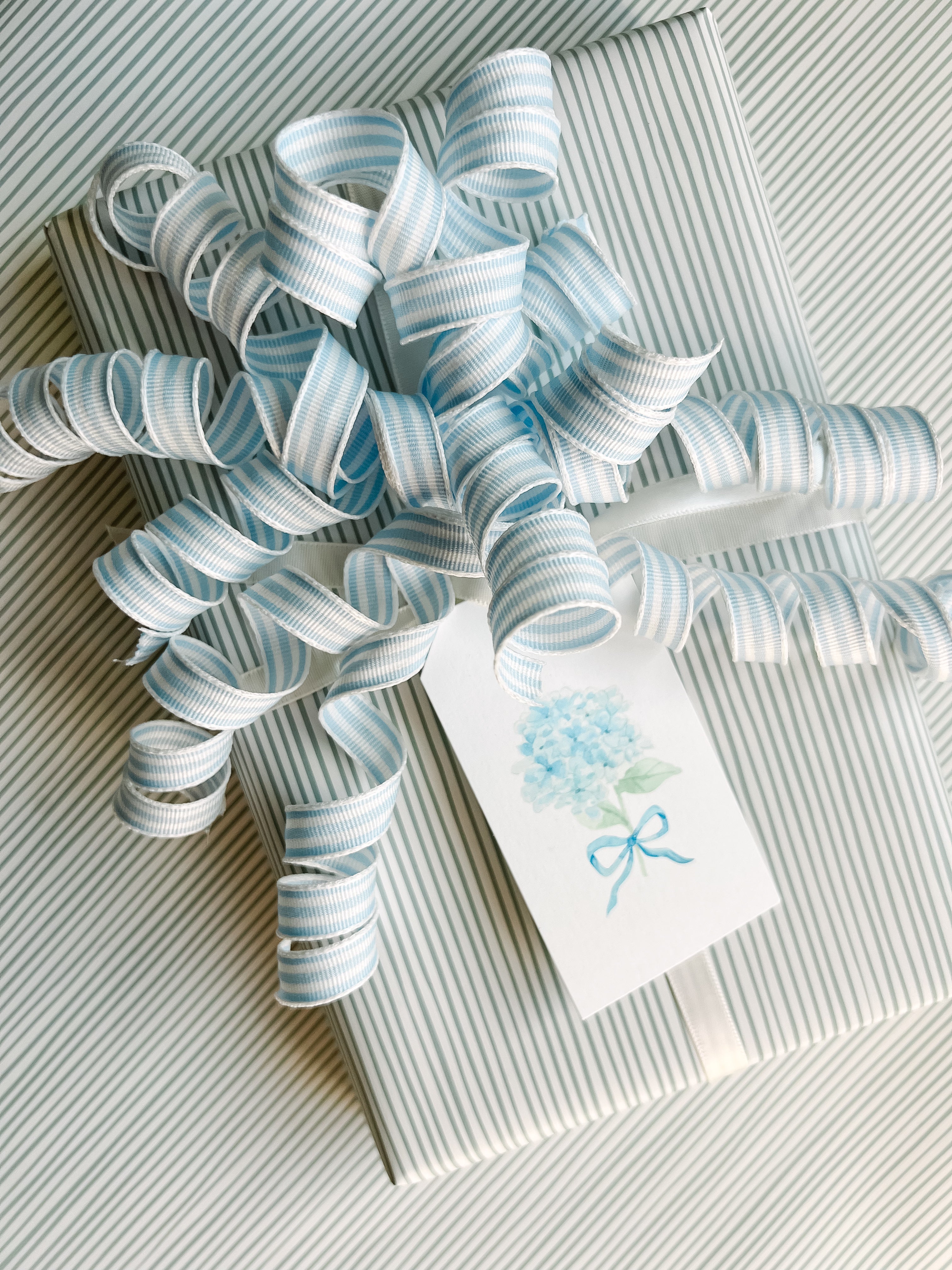 Gift Tags: Blue Hydrangeas