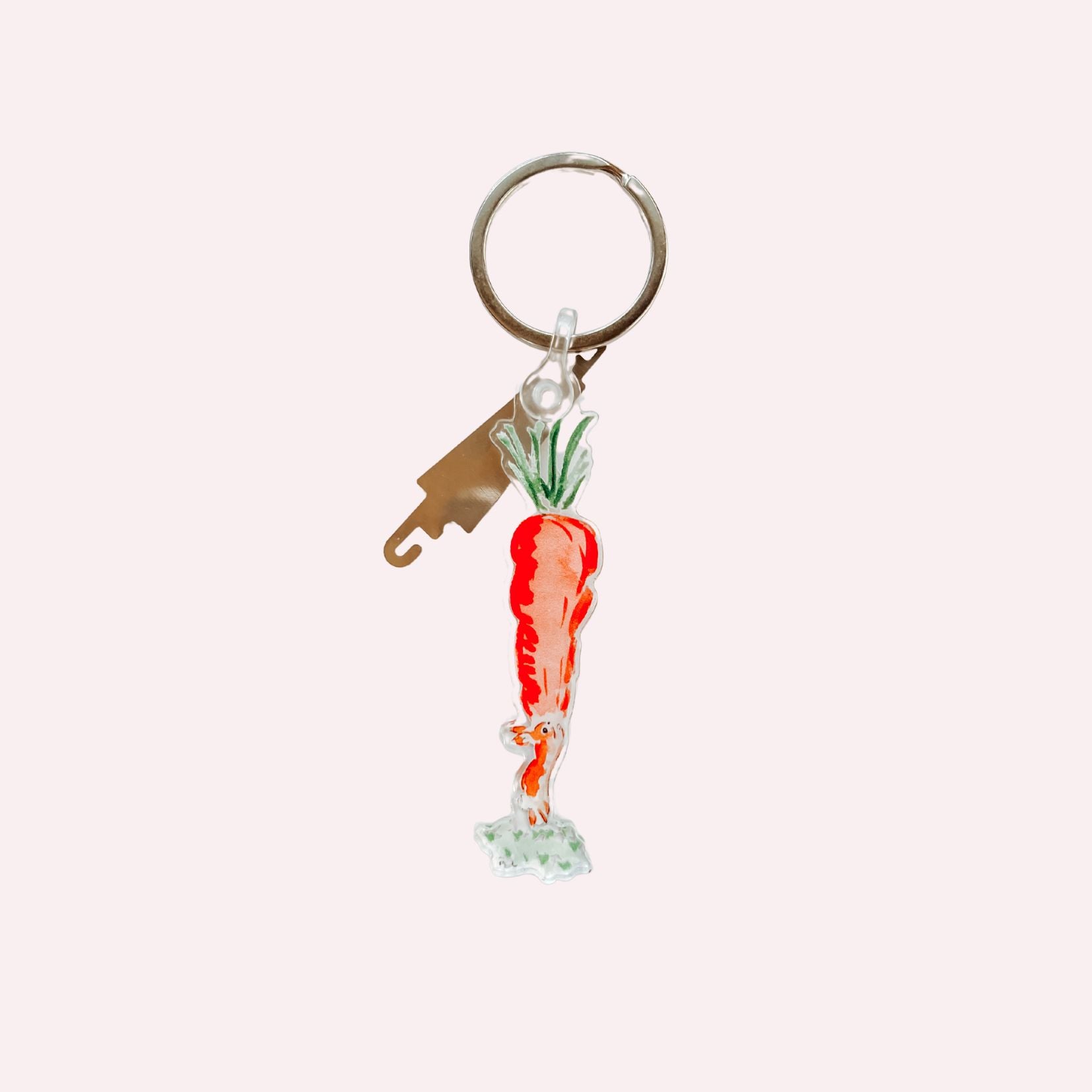 Keychain & Needle Threader: Bunny with Carrot