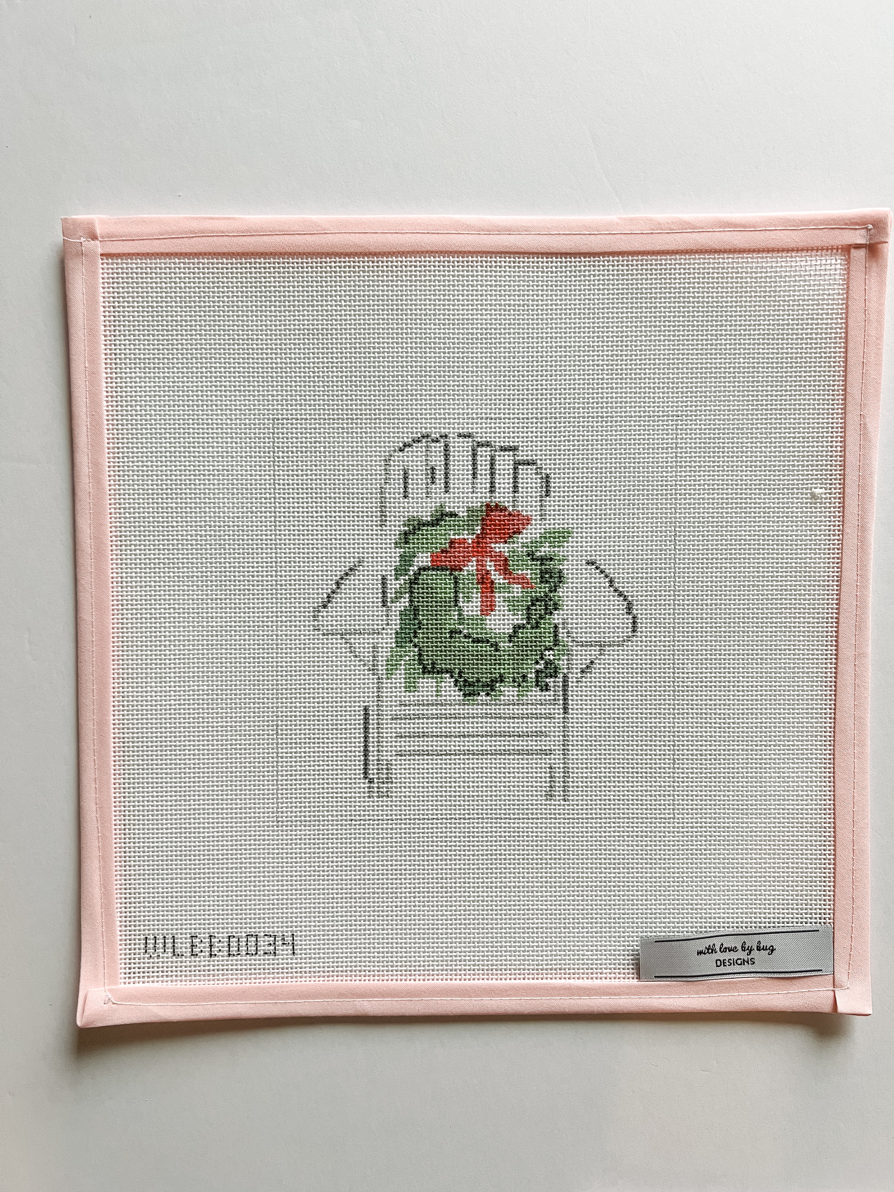 Needlepoint Canvas: Adirondack Chair with Wreath (1)