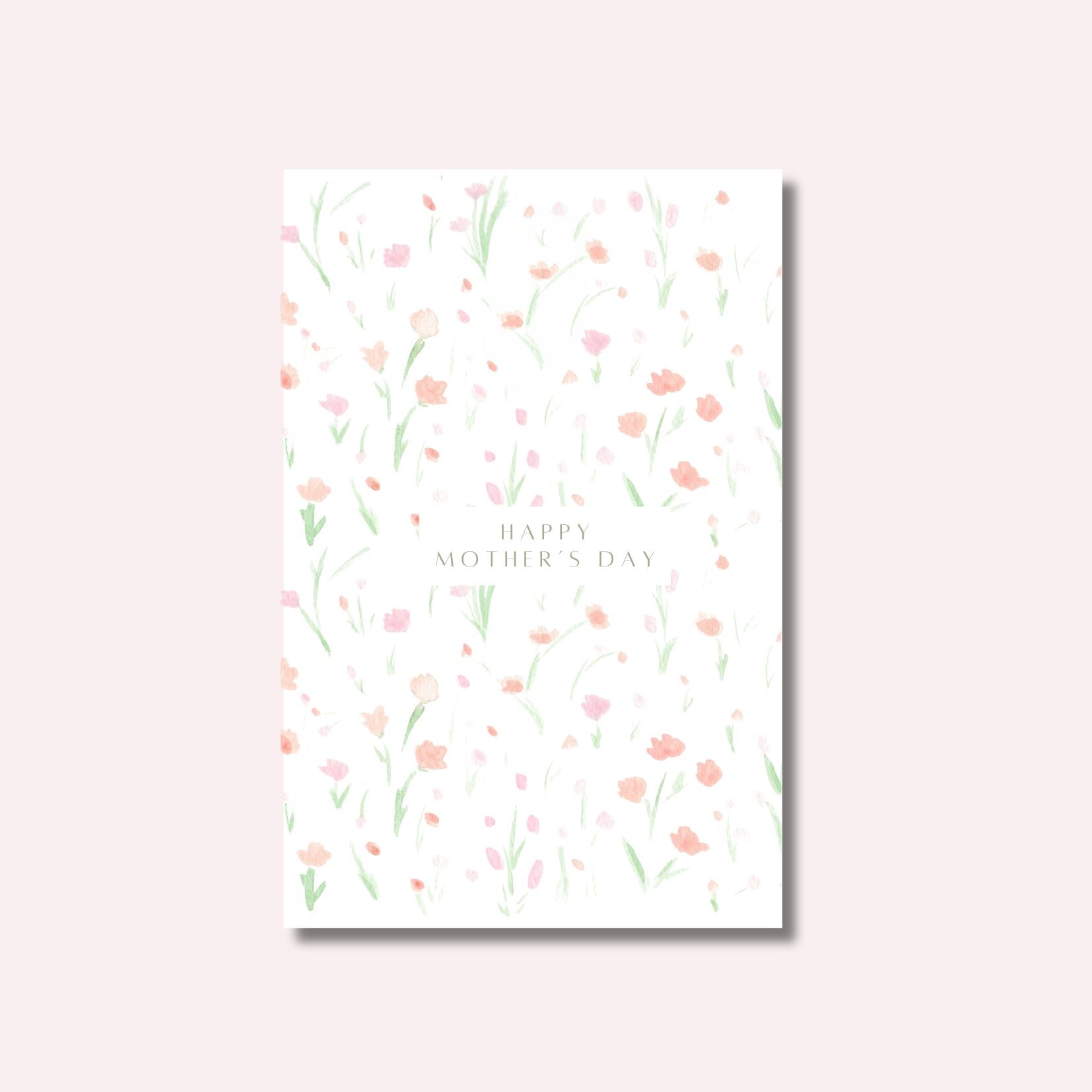 Greeting Card: Mother's Day Pink Florals