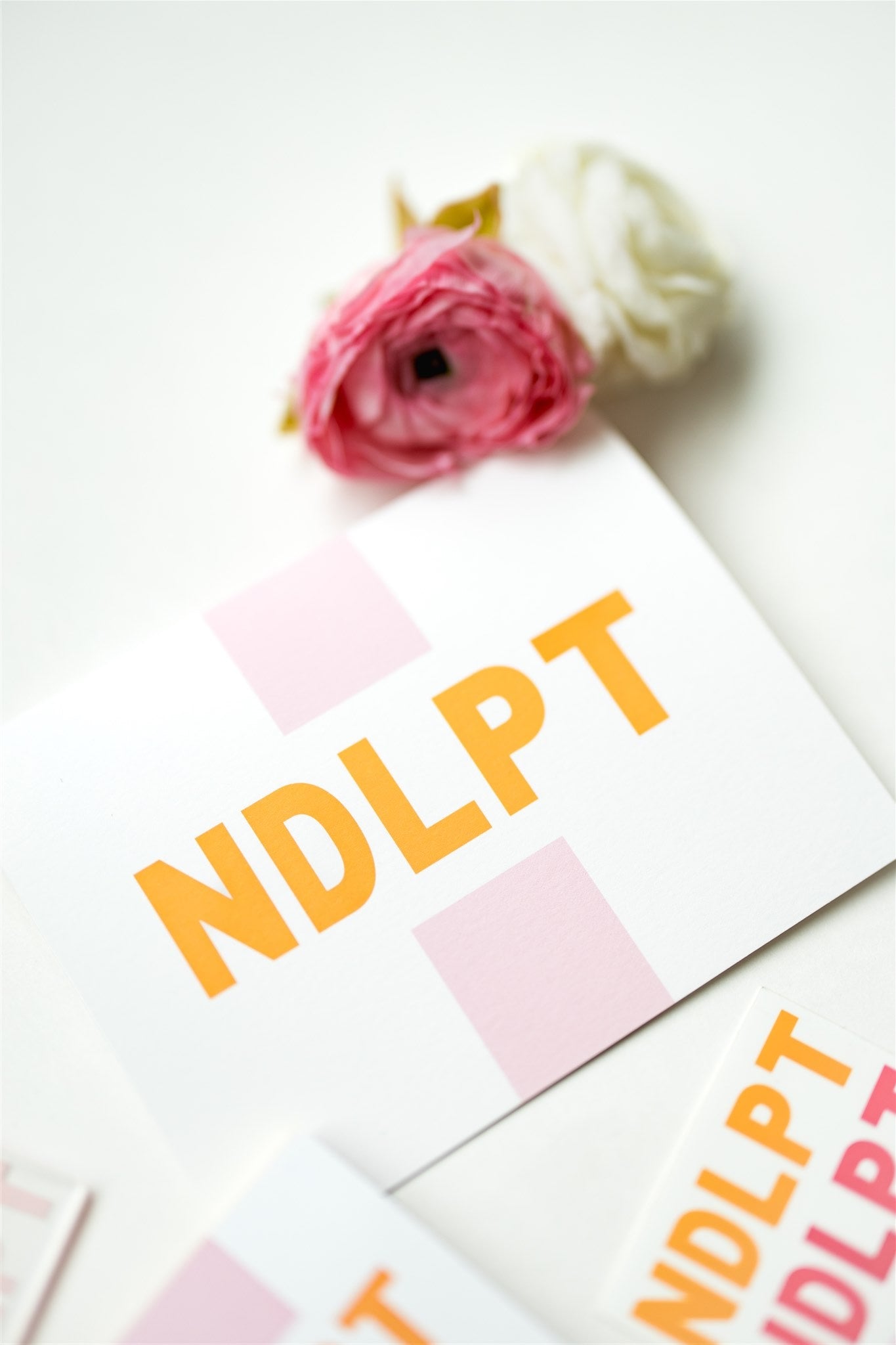 Folded Greeting Card: NDLPT in Orange