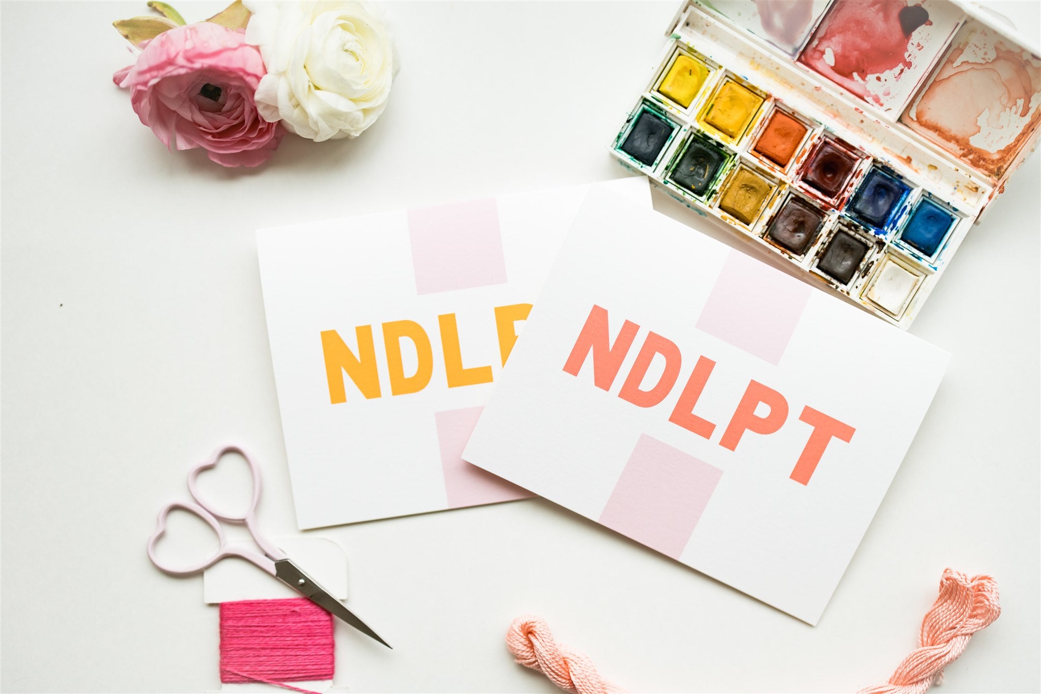 Folded Greeting Card: NDLPT in Orange