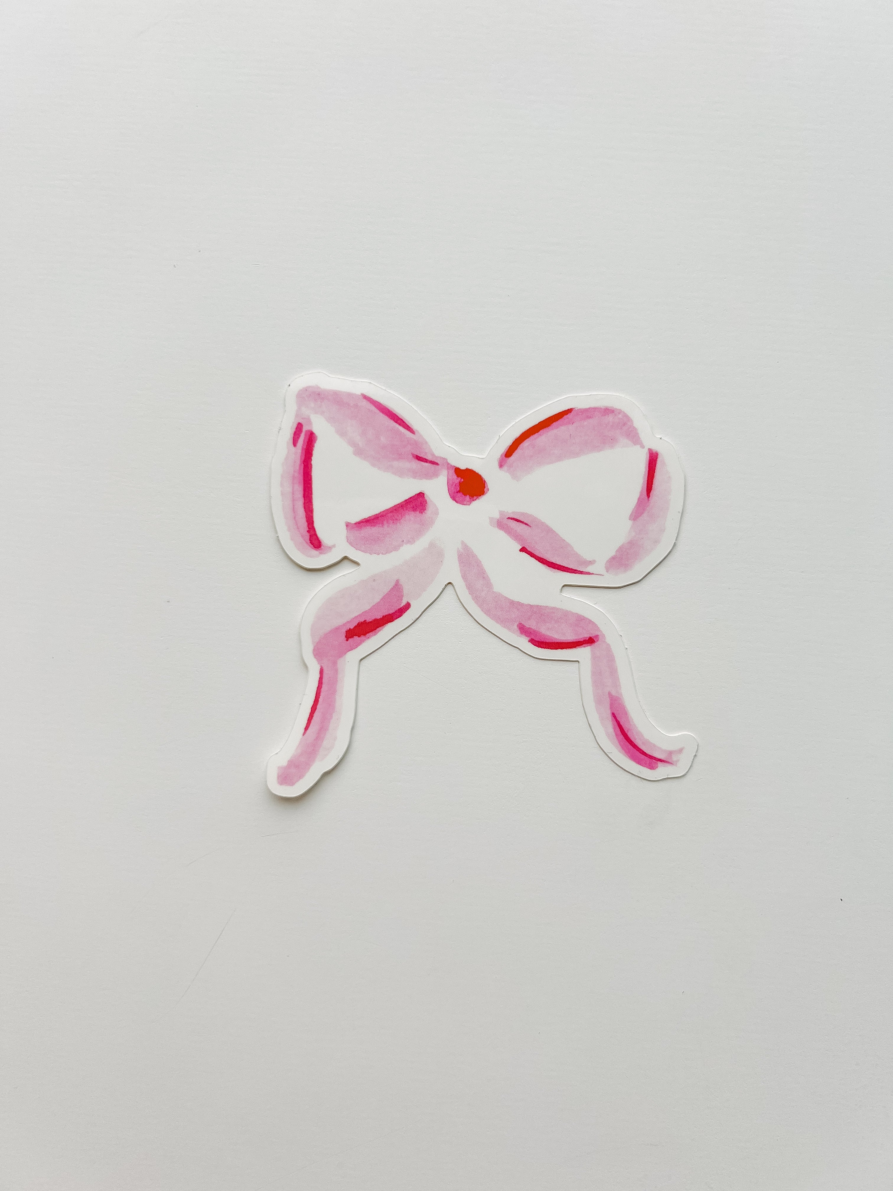 Watercolor Pink Bow sticker