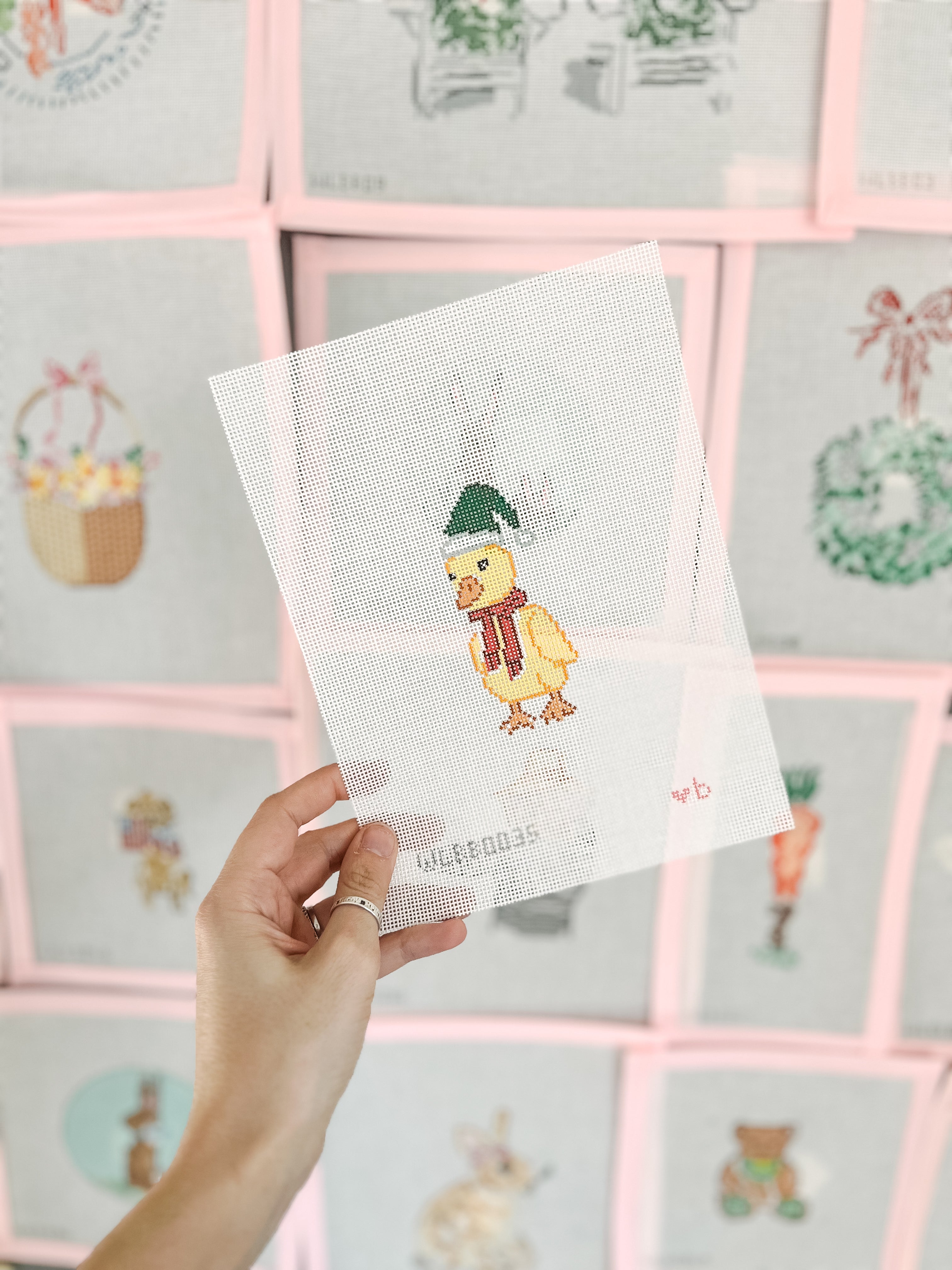 Needlepoint Canvas: Holiday Duck