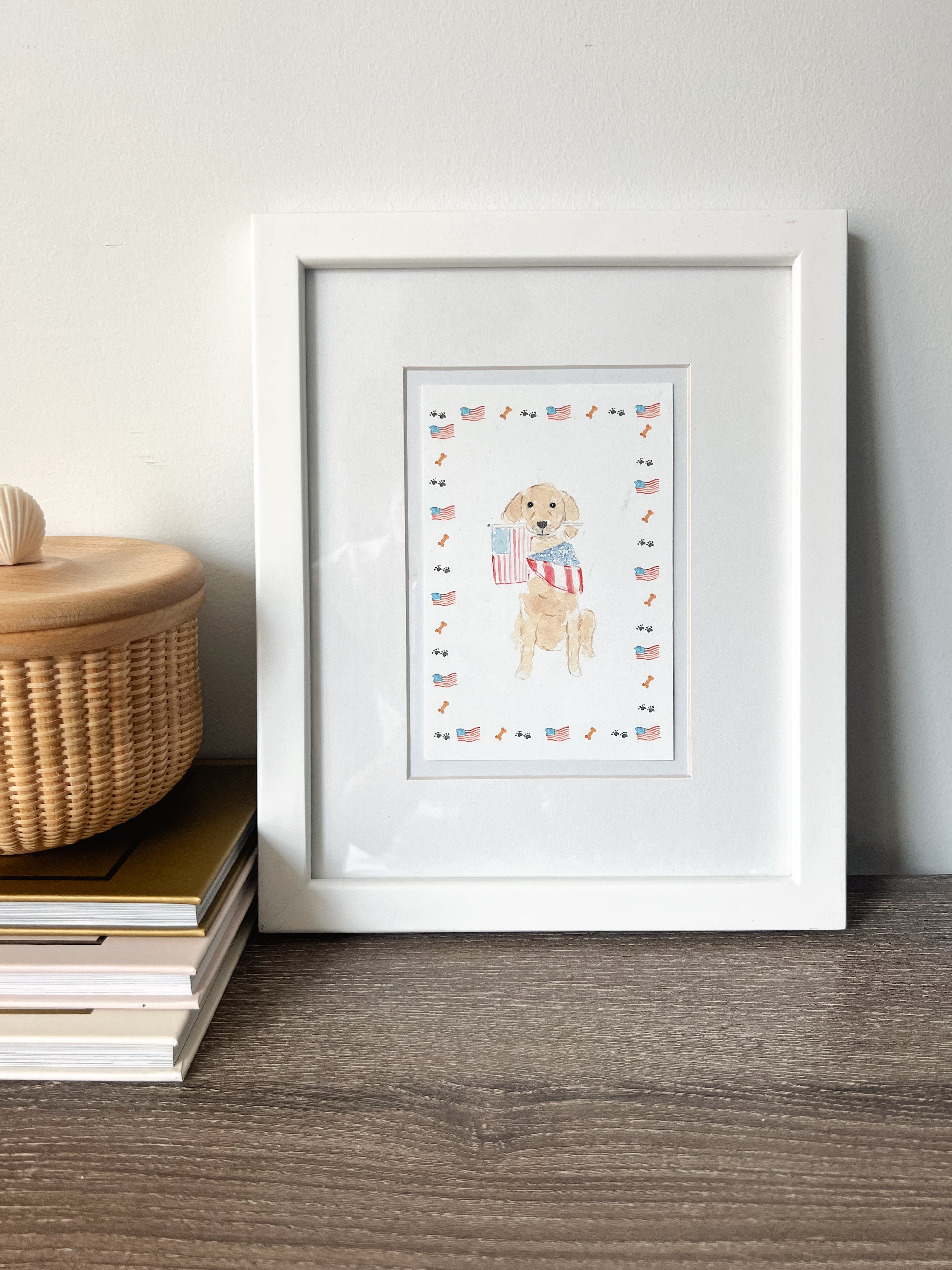 Art Print: Patriotic Pup