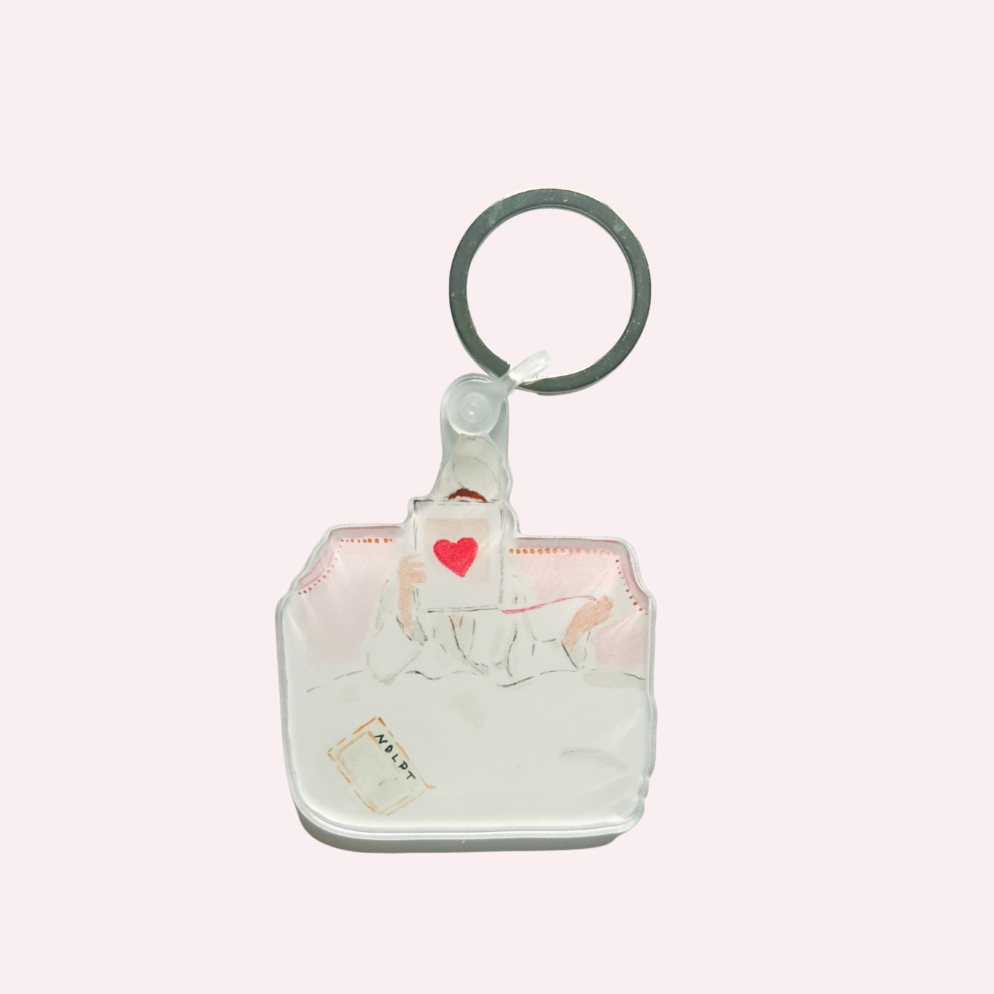 Keychain & Needle Threader: I'd Rather Be Stitching