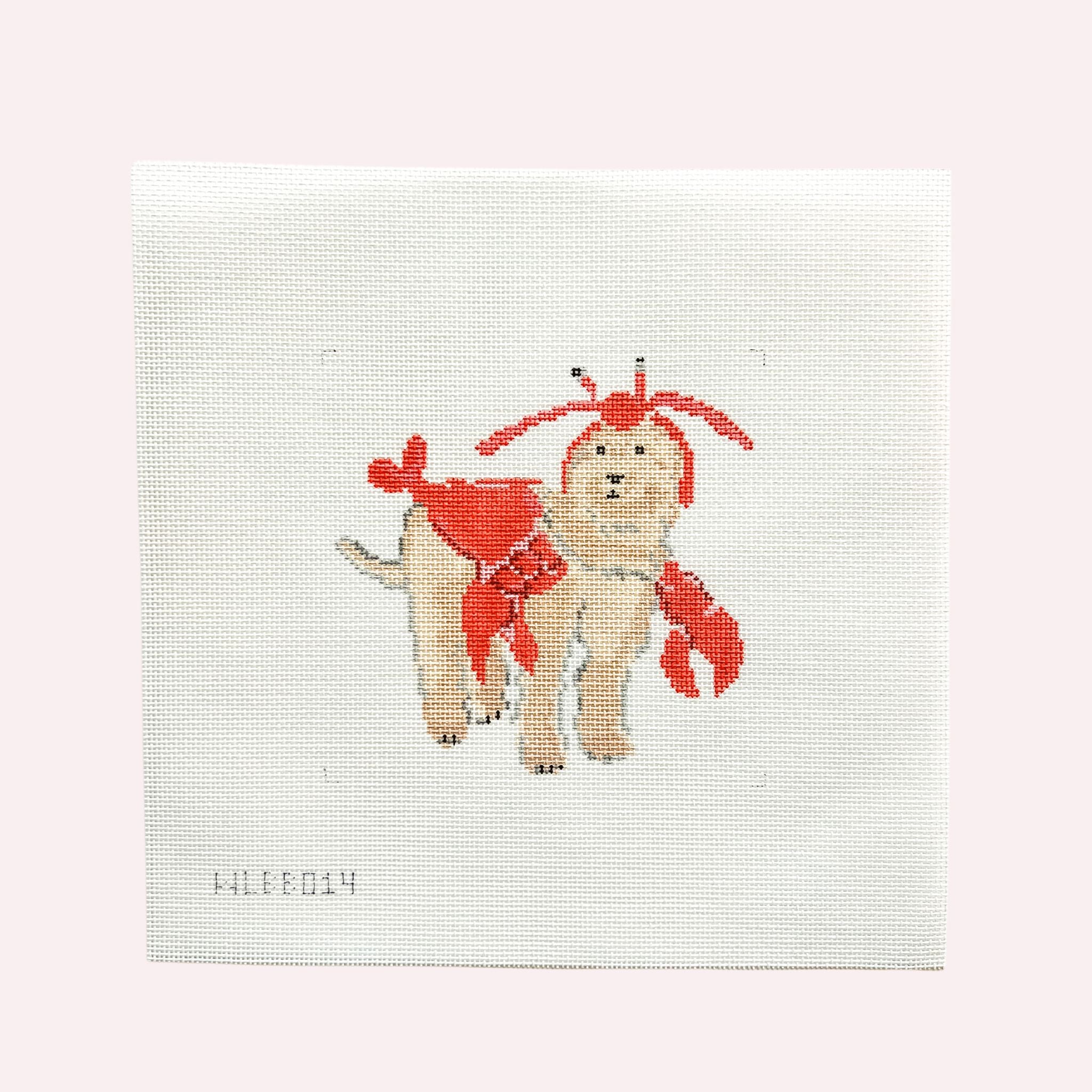 Lobster Dog Needlepoint Canvas