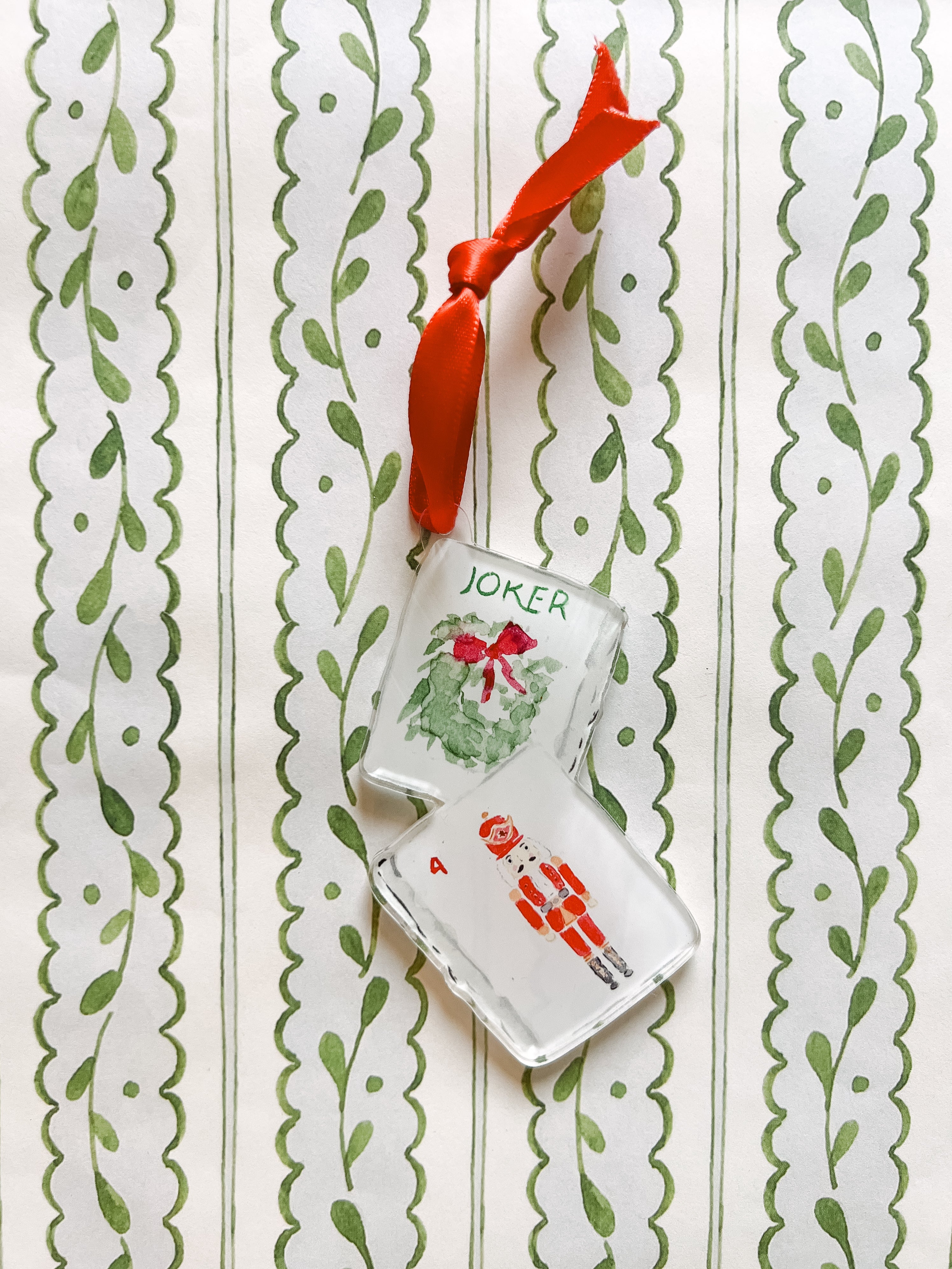 Acrylic Ornament: Holiday Mah Jong