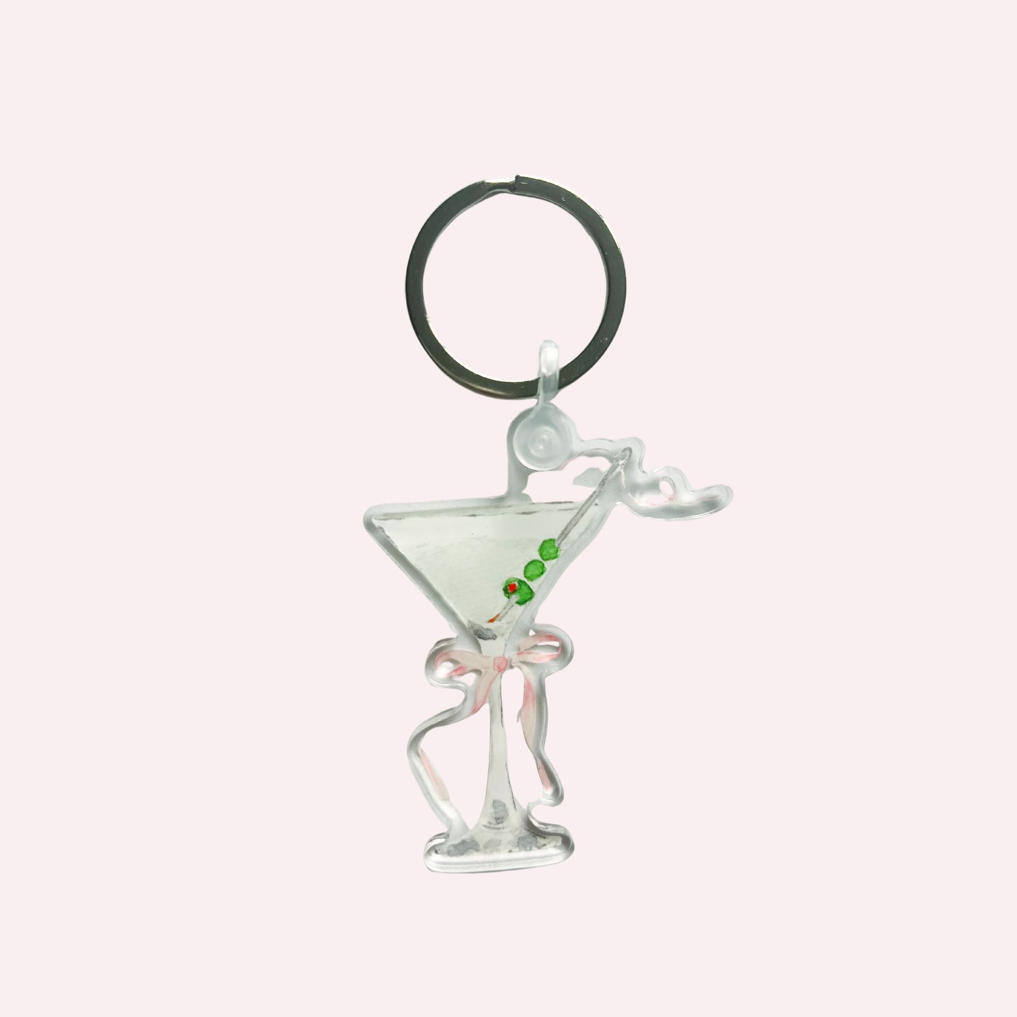 *Pre-Order* Keychain & Needle Threader: Martini Glass