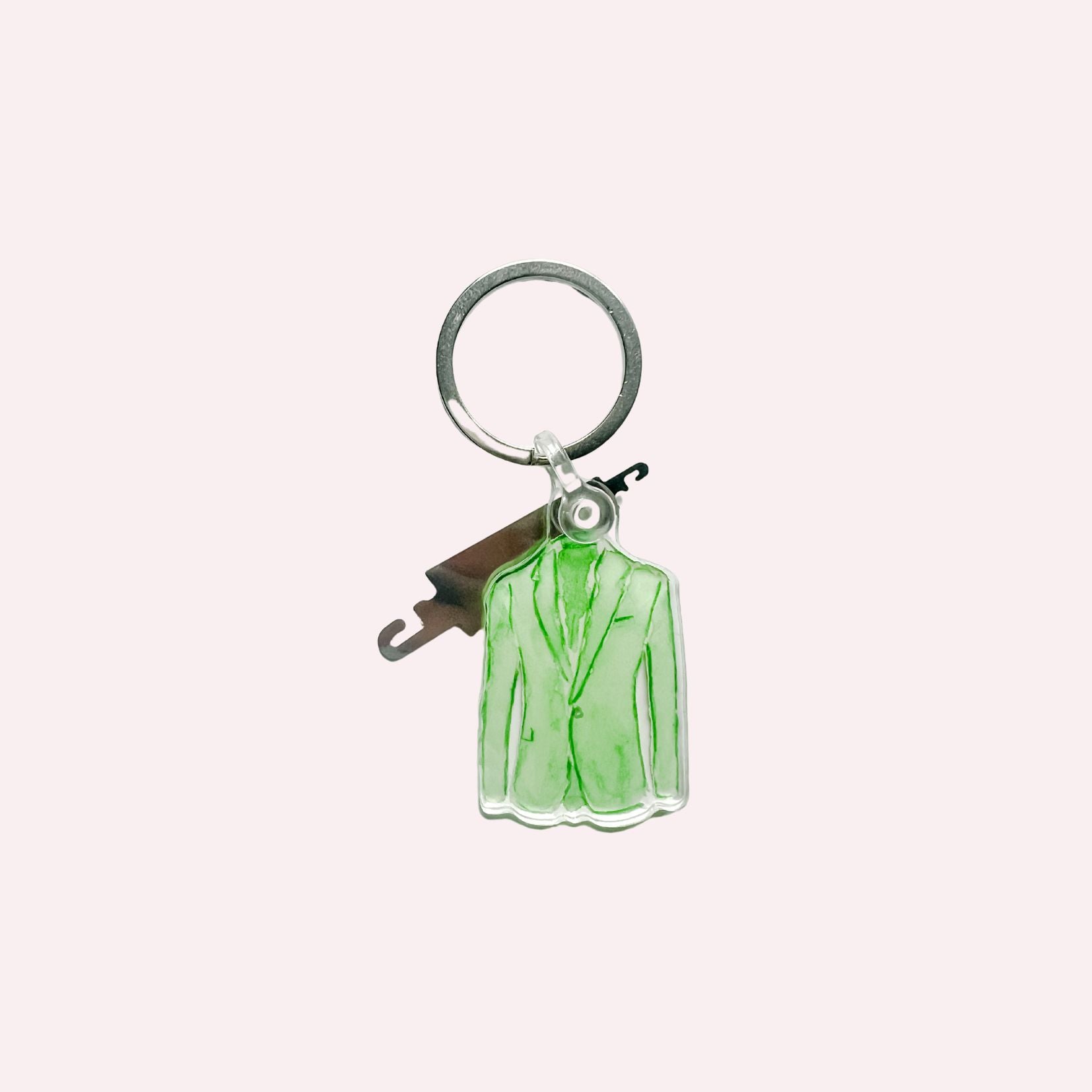 Keychain & Needle Threader: Green Golf Jacket