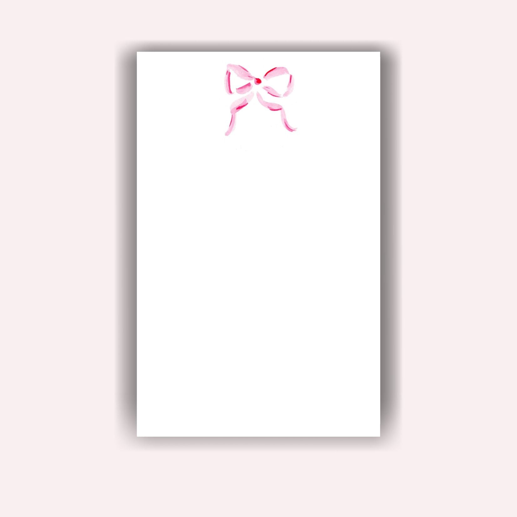Custom Notepad: The Bigger the Bow, the Better
