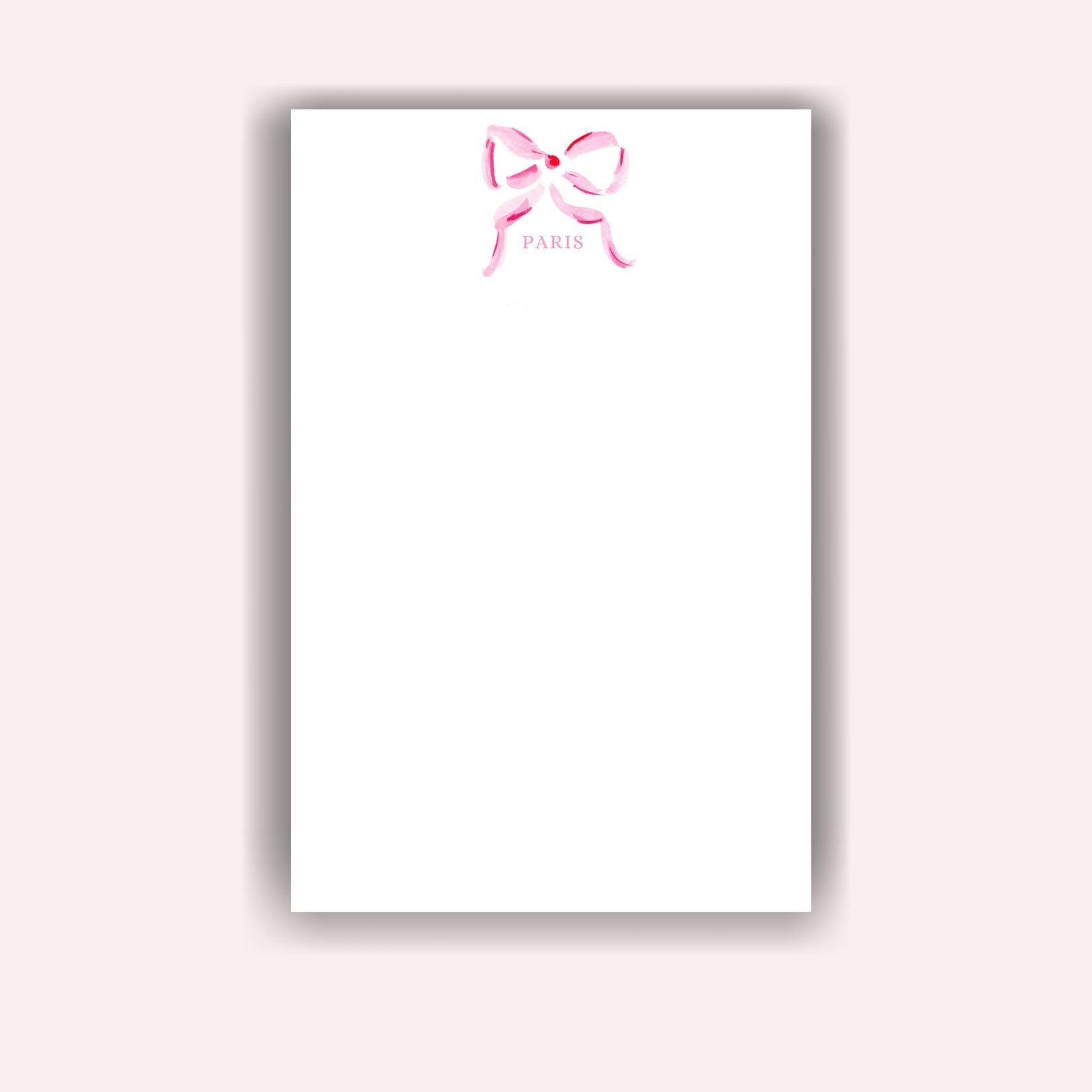 Custom Notepad: The Bigger the Bow, the Better