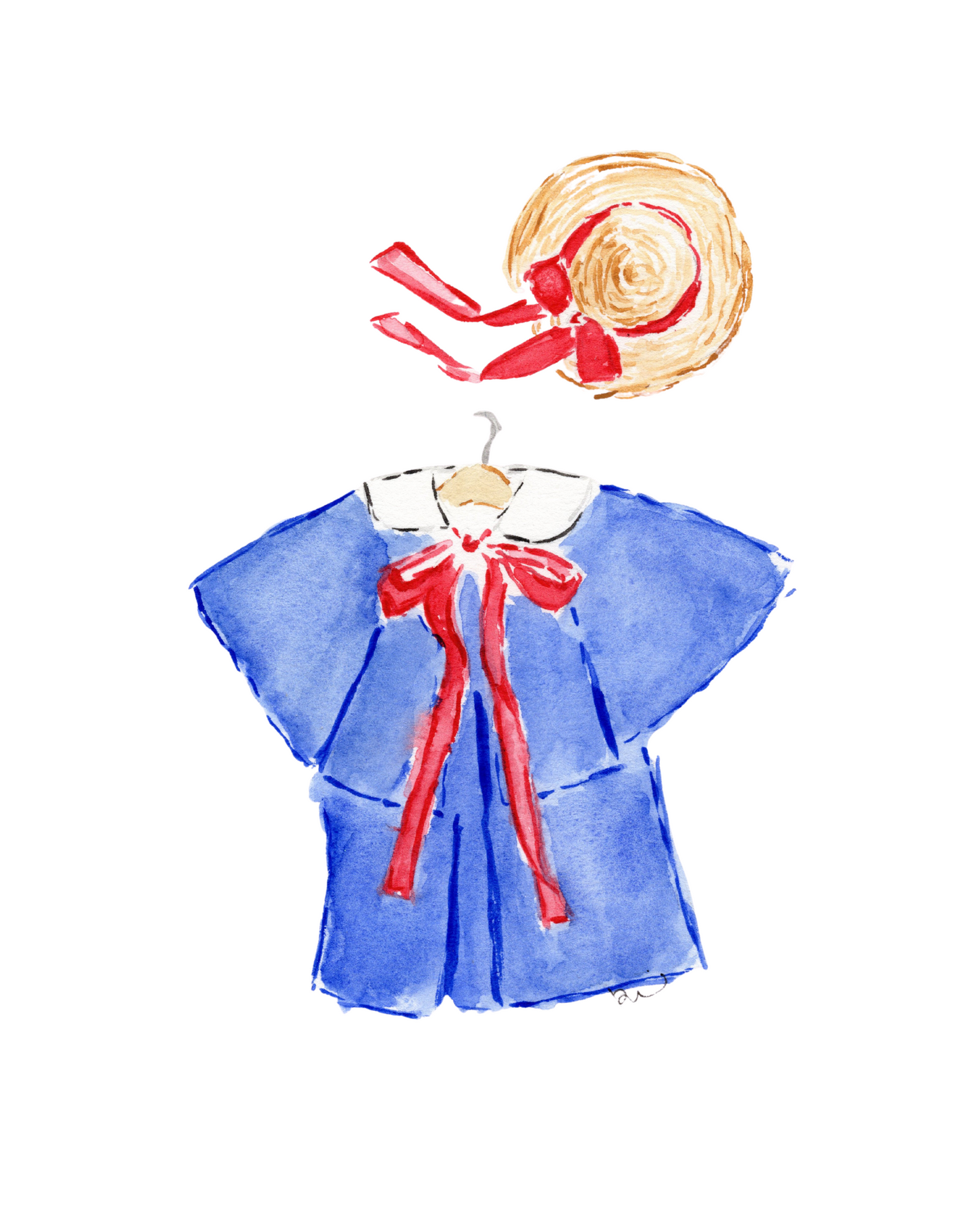 Art Print: Madeline's Blue Outfit
