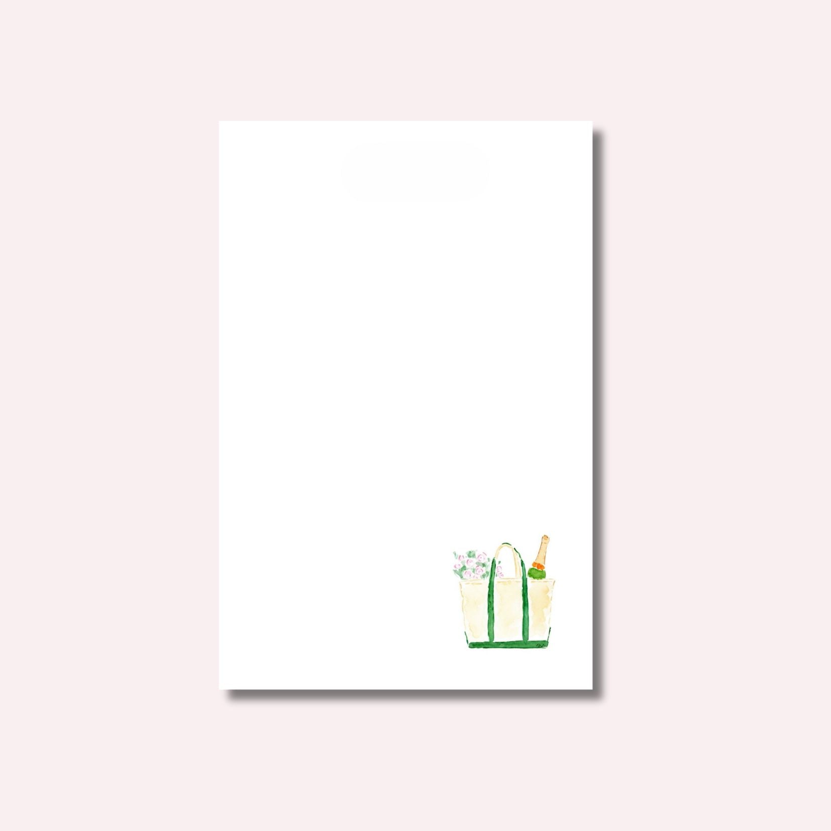 Semi Custom Notepad: Champagne & Tote