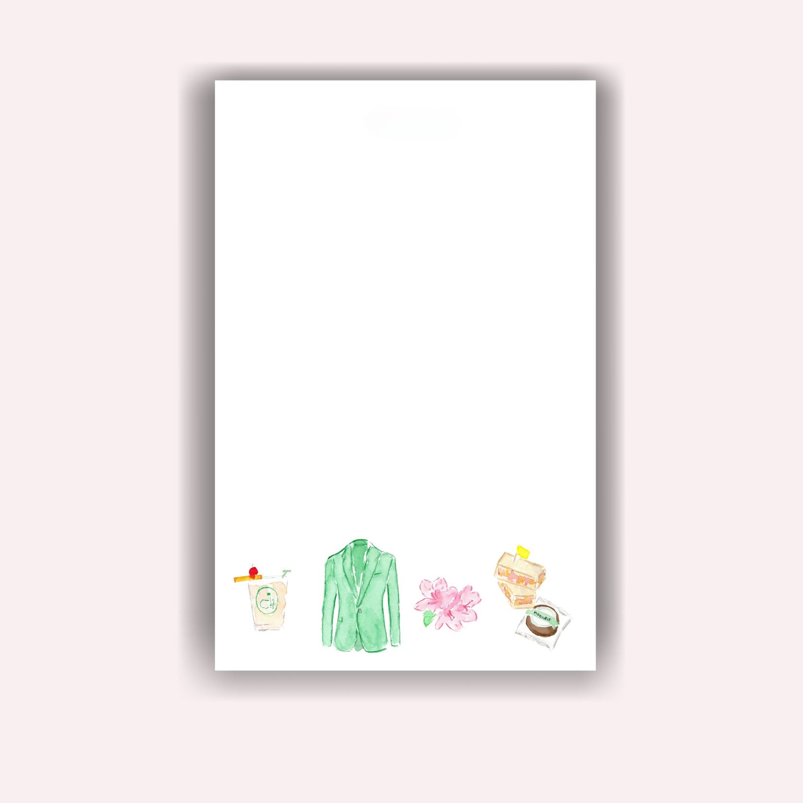 Custom Notepad : Watercolor Masters Golf Notepad