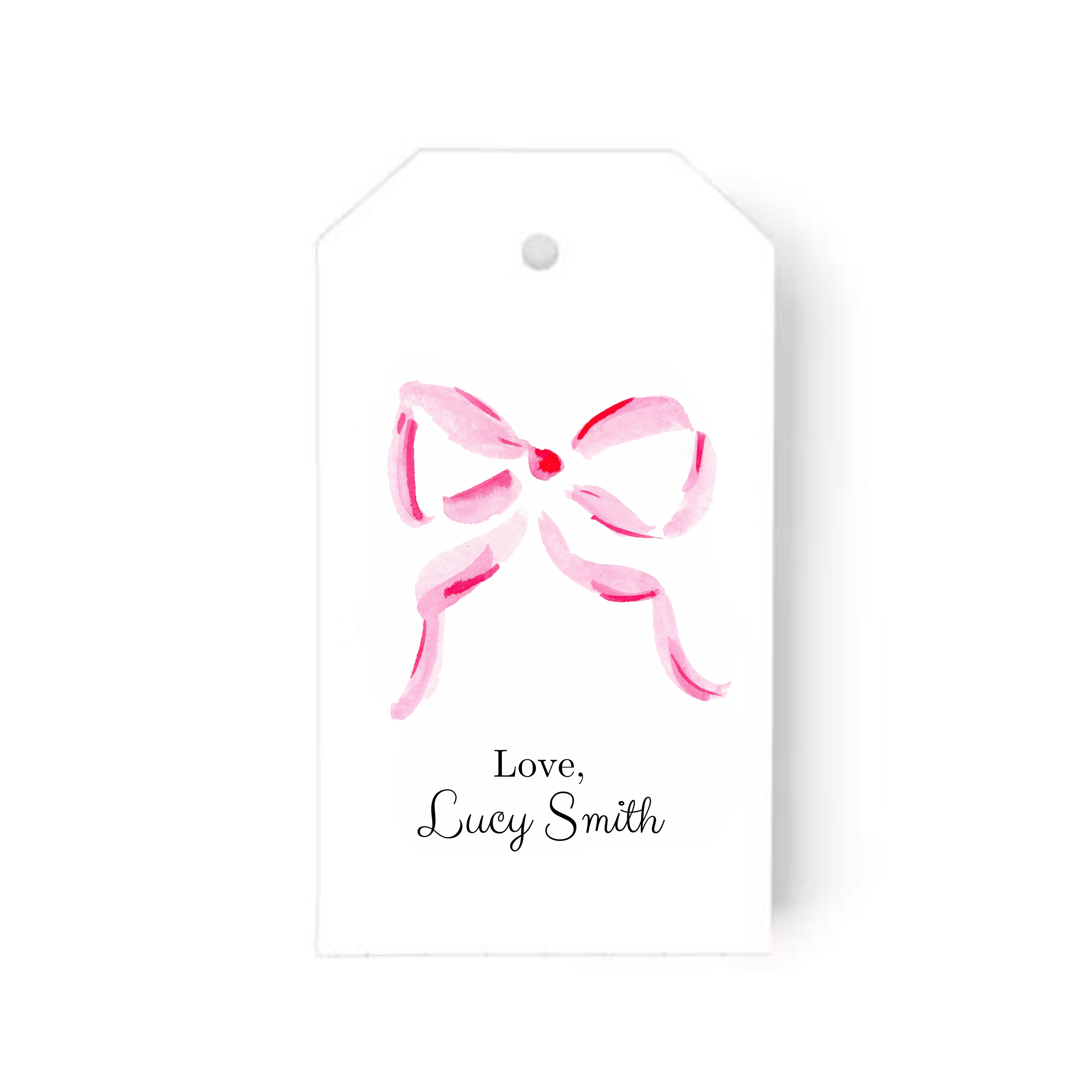 Semi Custom Gift Tags: The Bigger the Bow, the Better