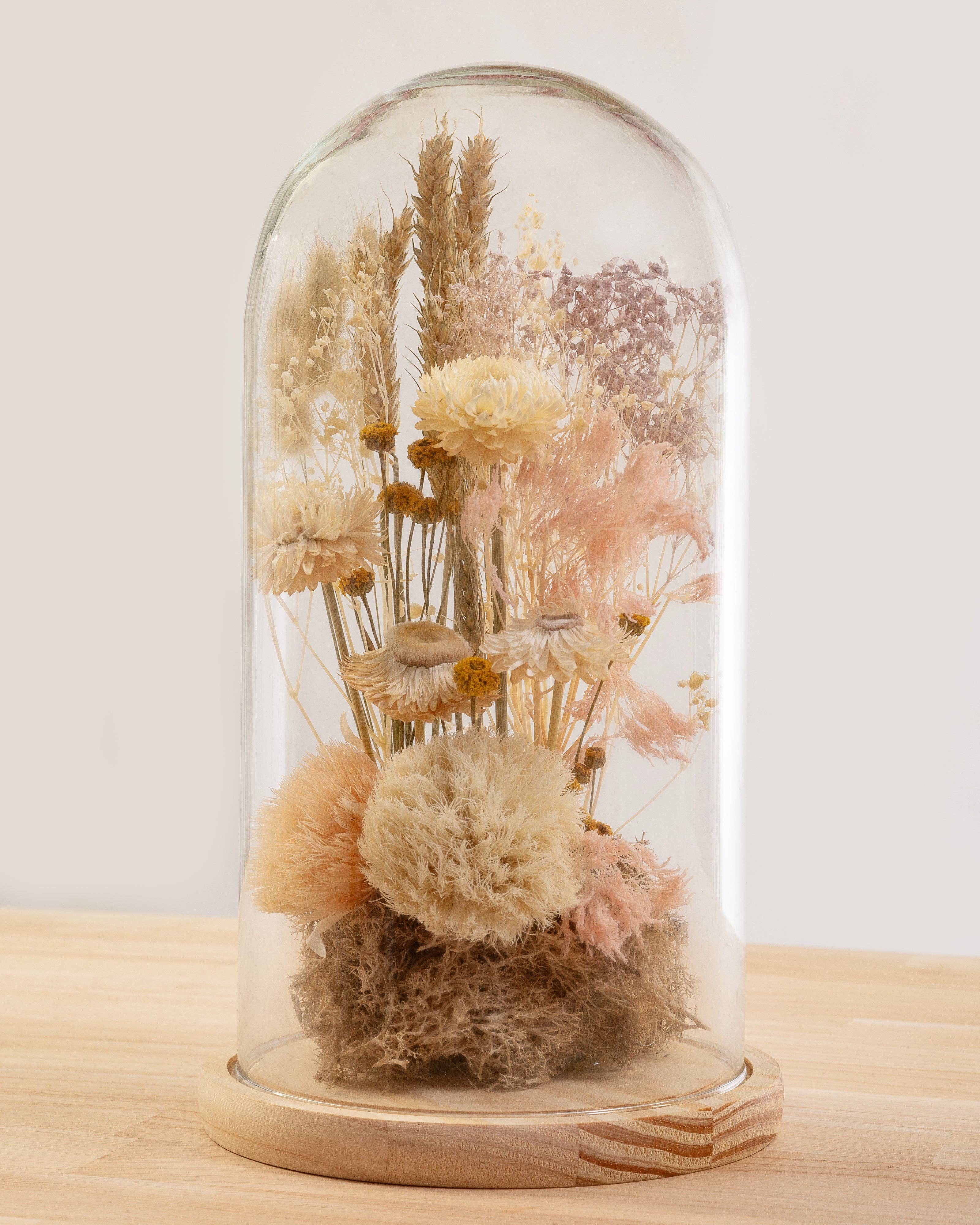 WILD BELL WITH DRIED & PRESERVED FLOWERS AND GREENS