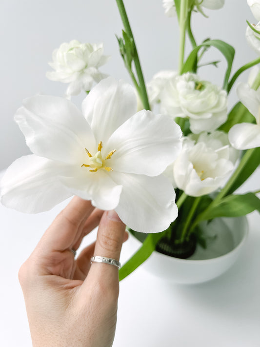 Floral Diary: Stainless Steel Flower Frogs & DIY Flower Frog Vase
