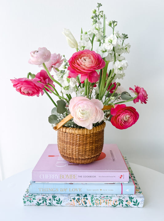 Floral Diary: Blooming Basket (with real Flowers!)