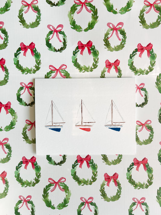 Greeting Card: Boats