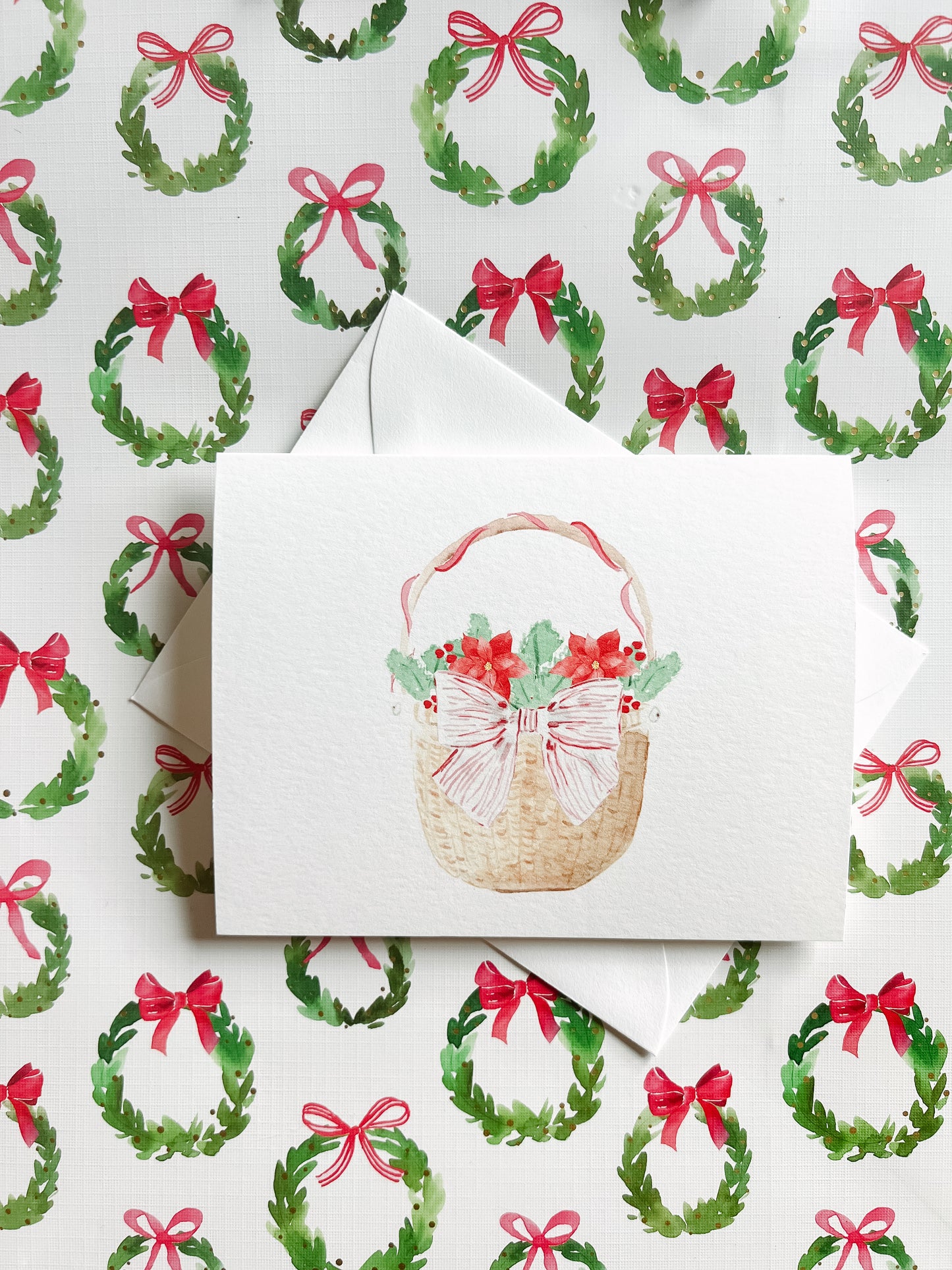 Greeting Card: Holiday Nantucket Basket