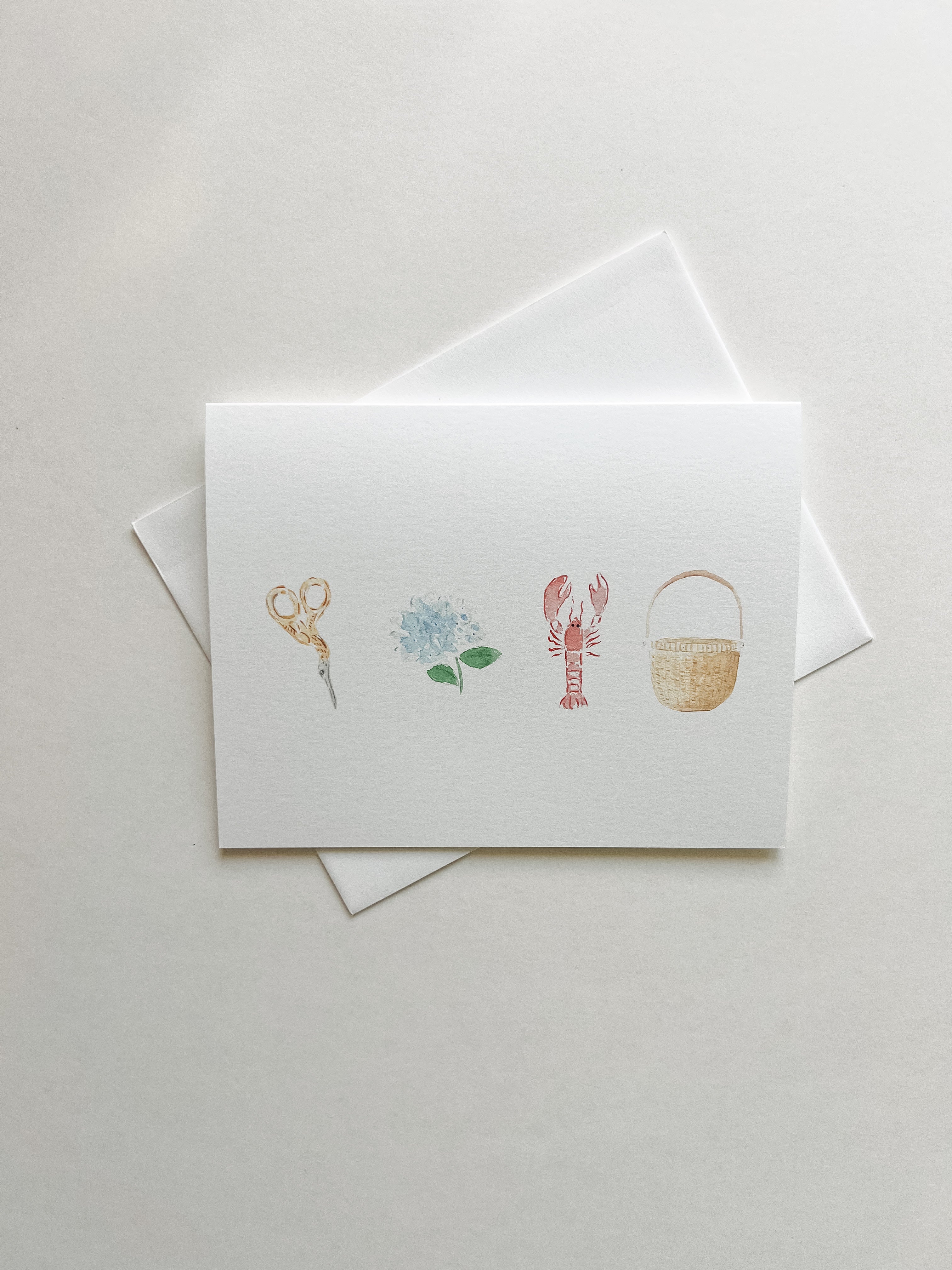 Folded Cards: Needlepoint & Coastal Icons- set of 8