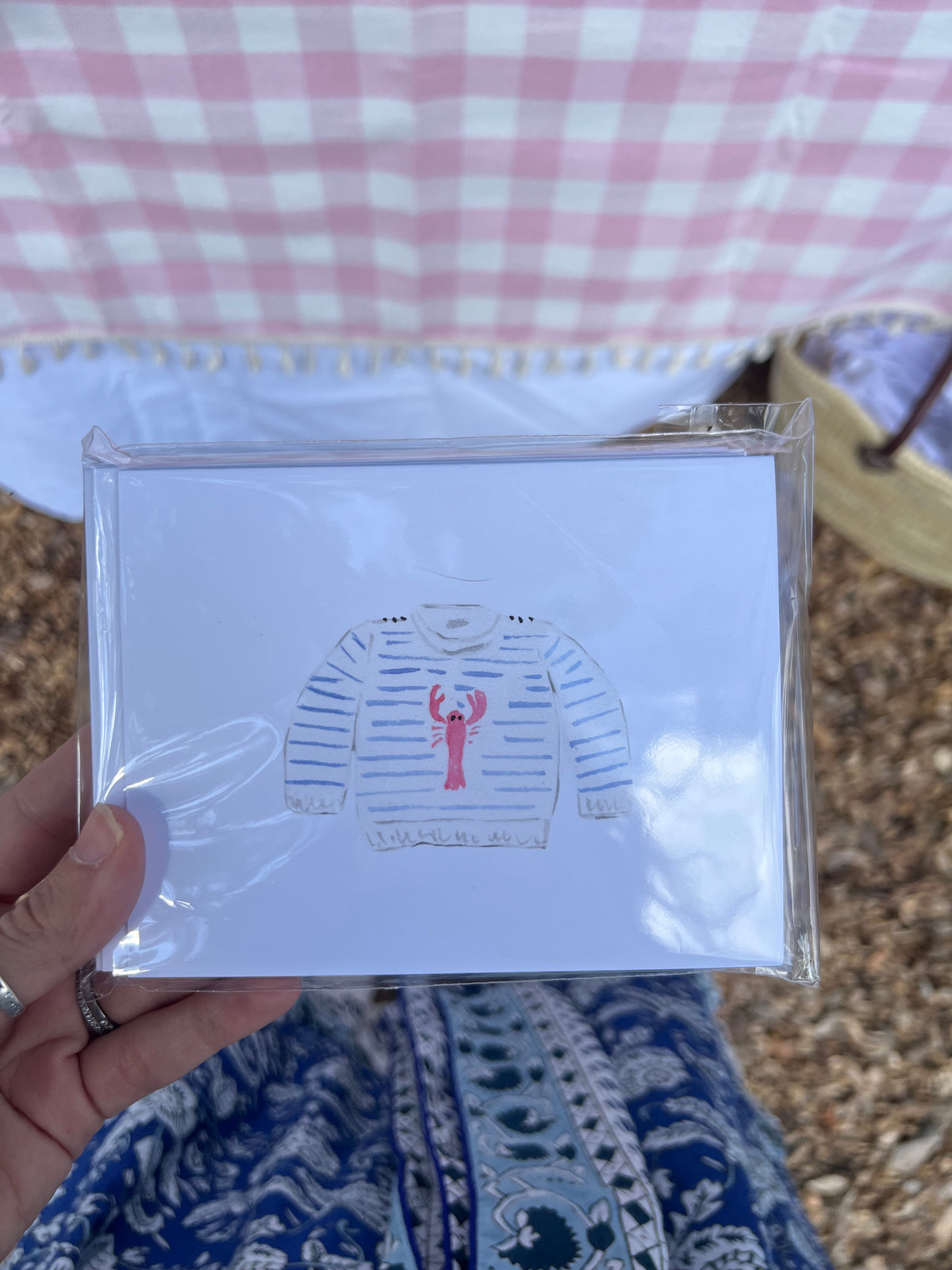 Folded Cards: Lobster Sweater