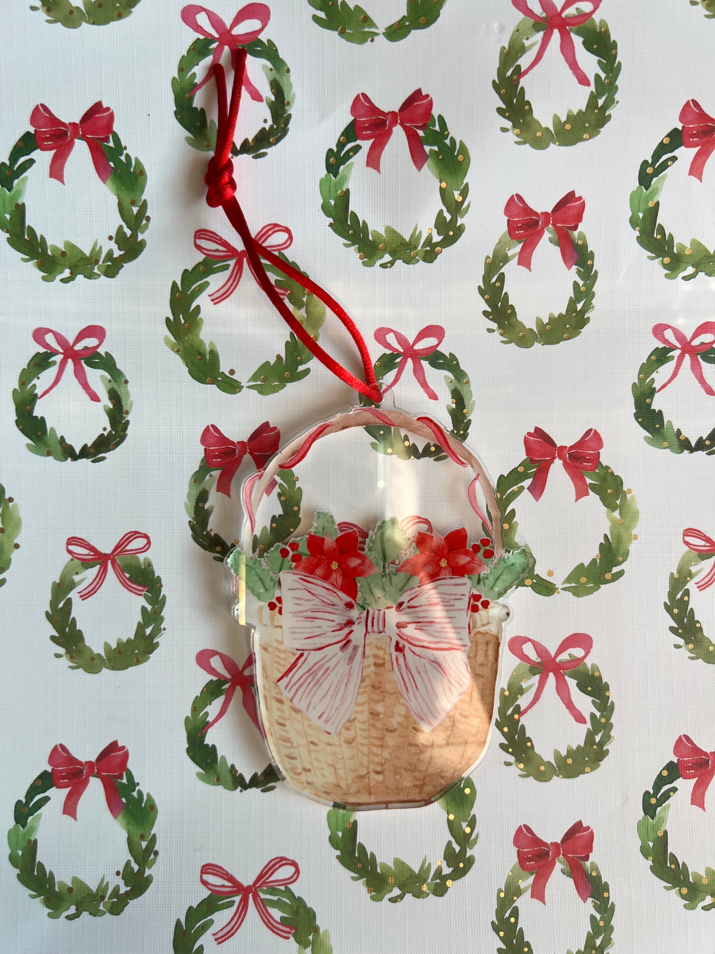 Acrylic Ornament: Nantucket Basket