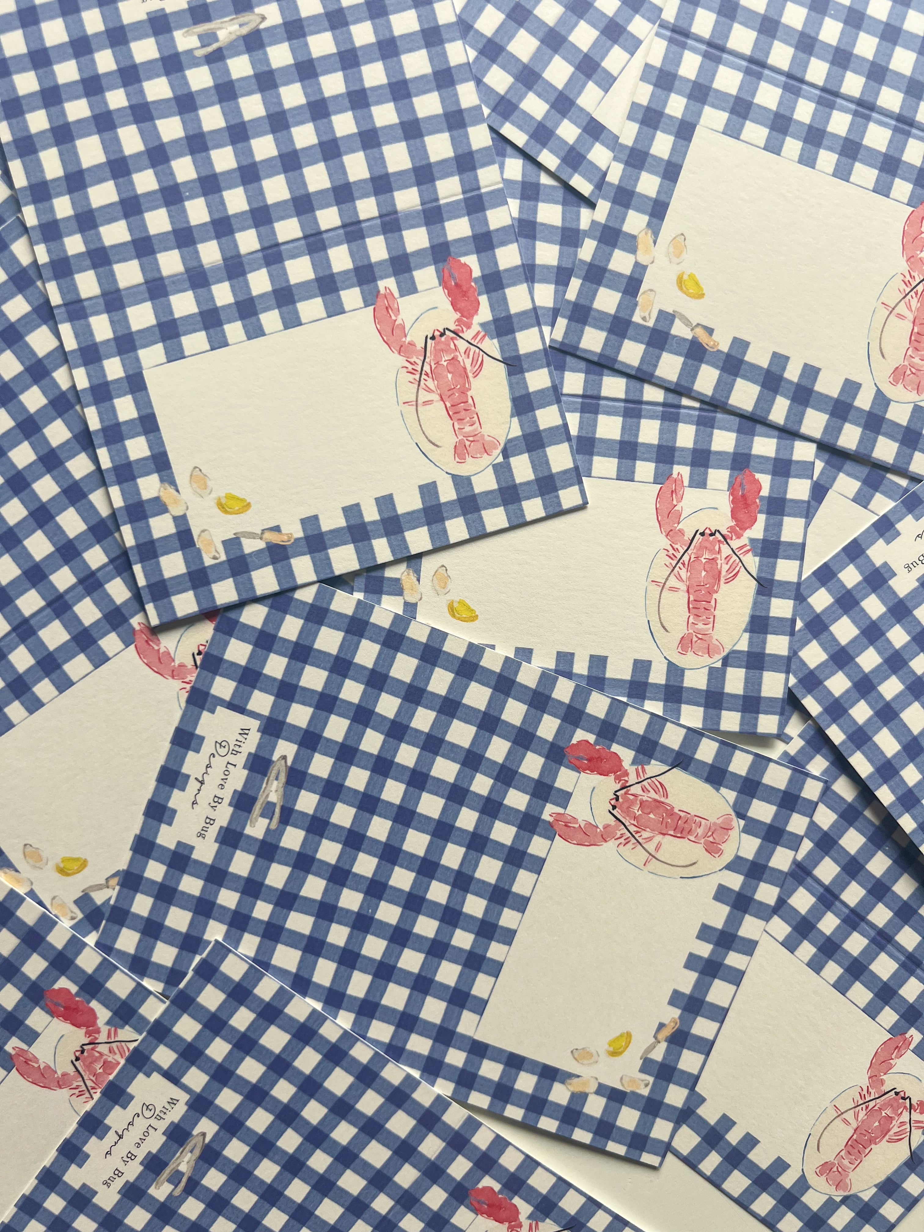 Placecards: Lobster Bake