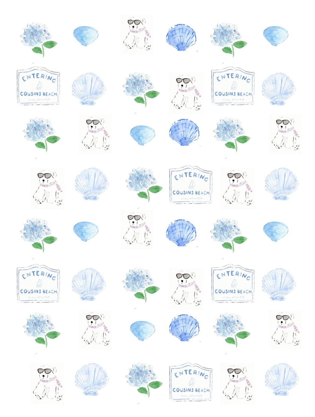 Art Print: Cousins Beach Motif