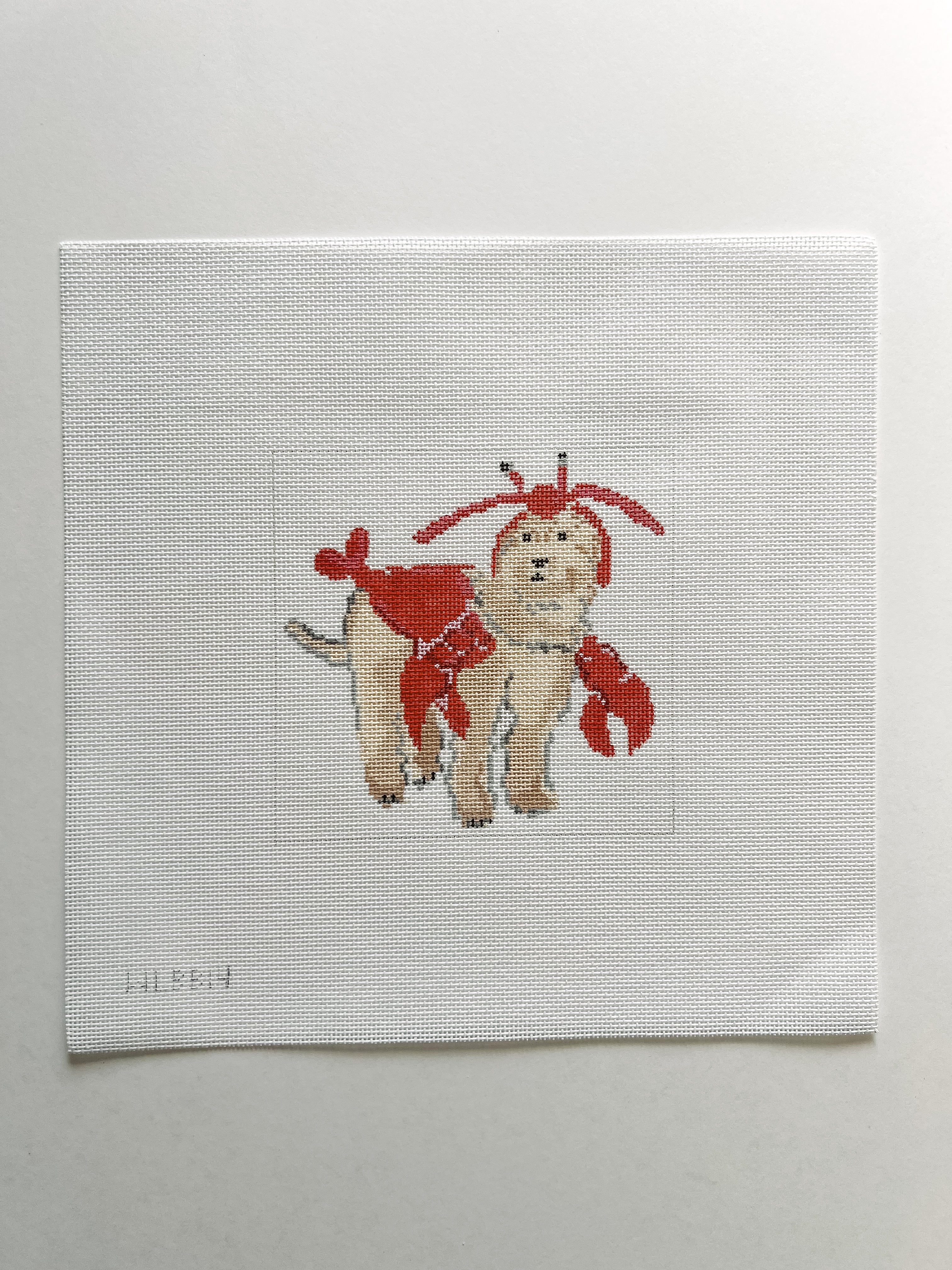 Needlepoint Canvas: Lobster Pup