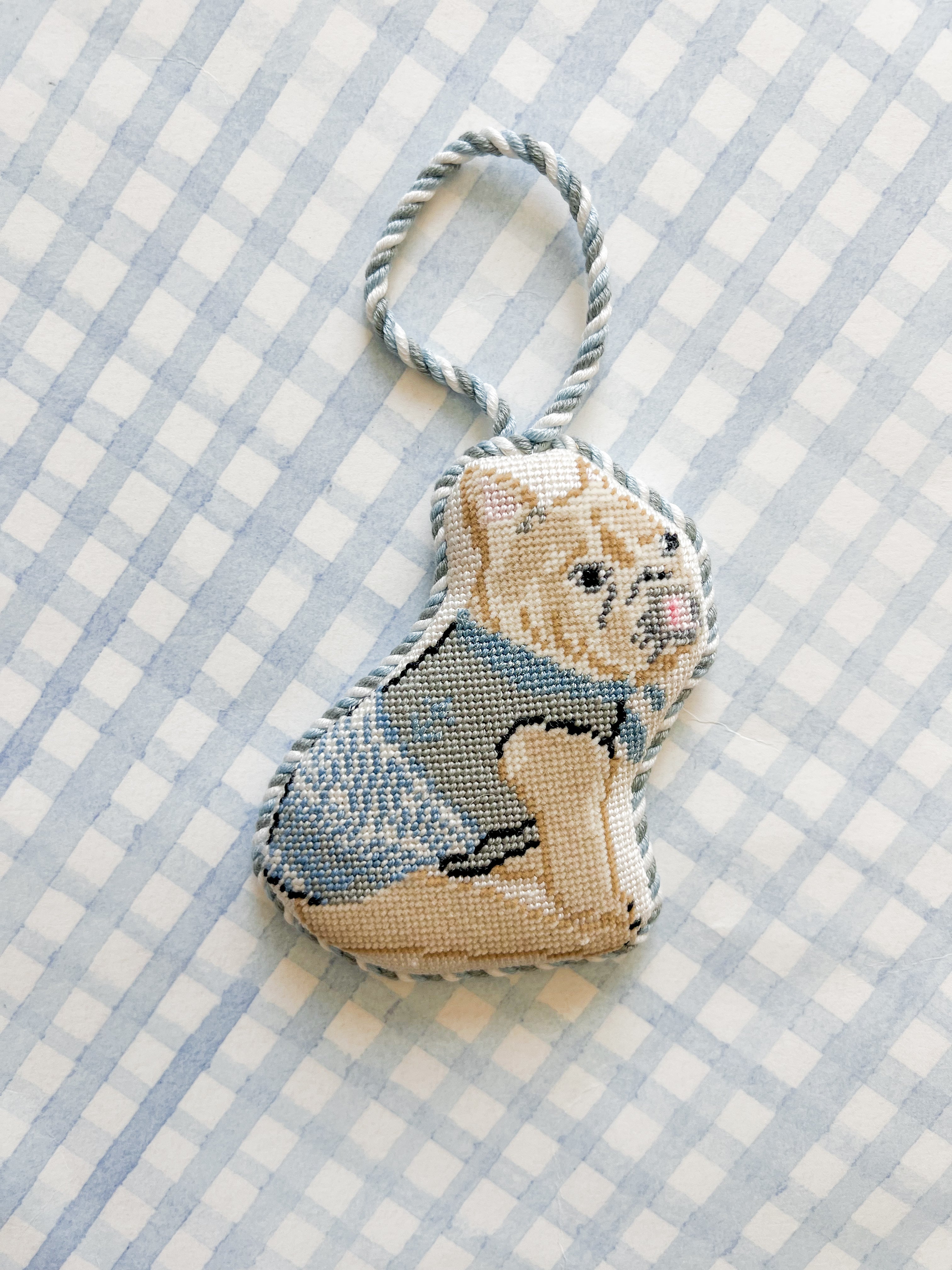 Needlepoint Canvas: Sailor Frenchie | Preppy Dog Needlepoint |