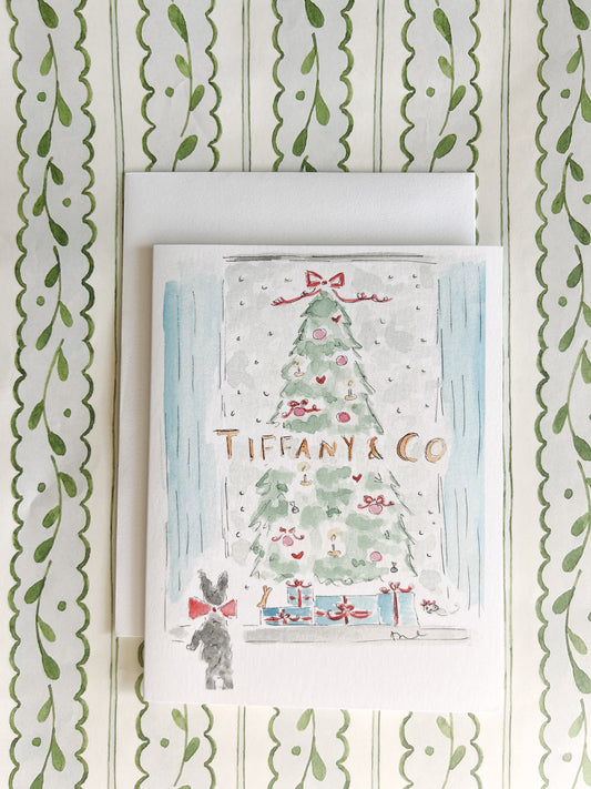 Greeting Card: Holiday Window Shopping