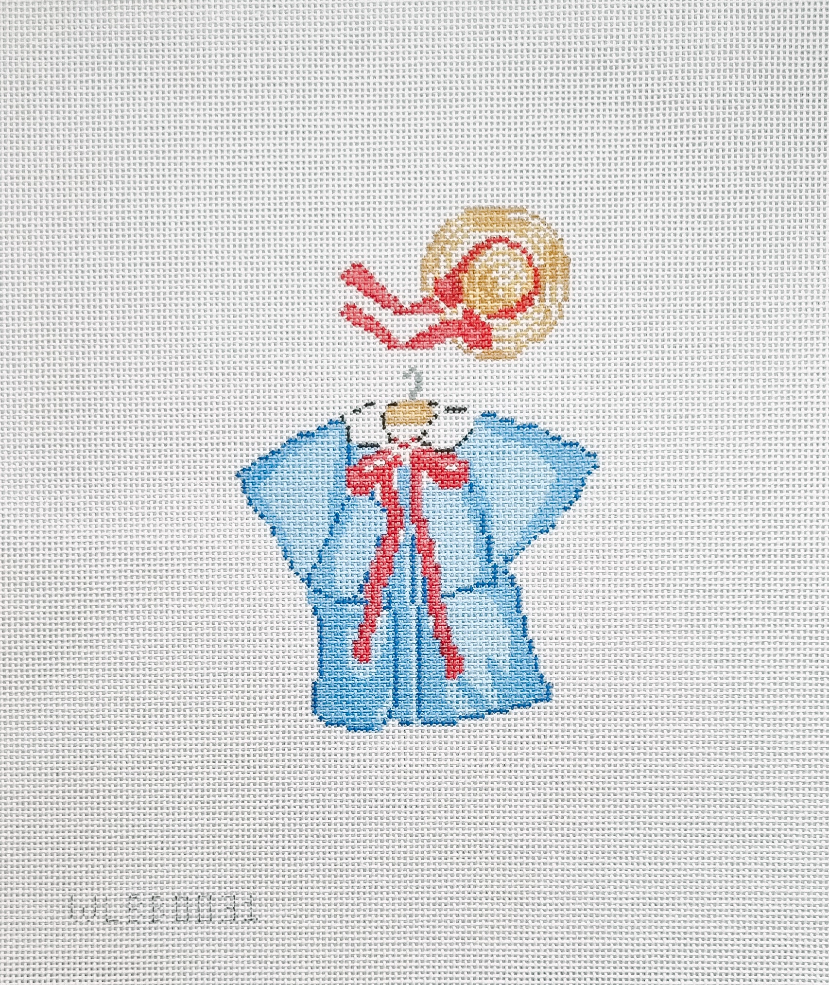 Needlepoint Canvas:  Blue Outfit