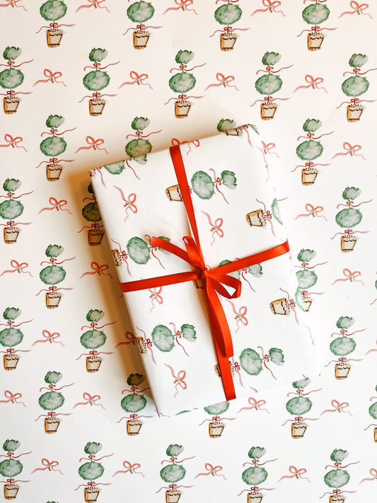 Gift Wrap: Greens and Bows