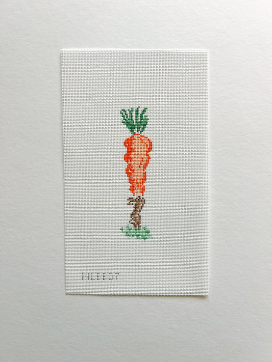 Bunny with Carrot Needlepoint Canvas