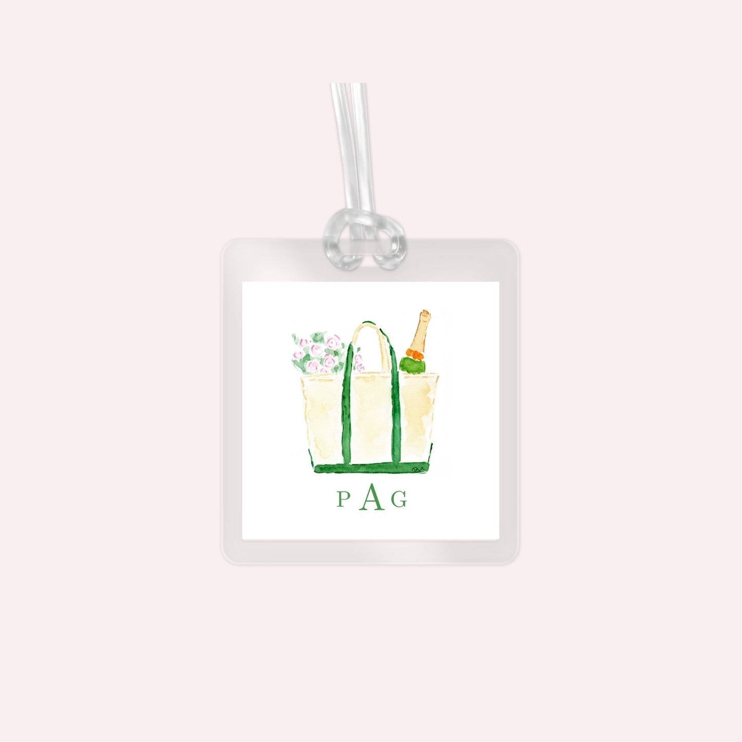 Custom Bag Tags: Laminated Boat & Tote