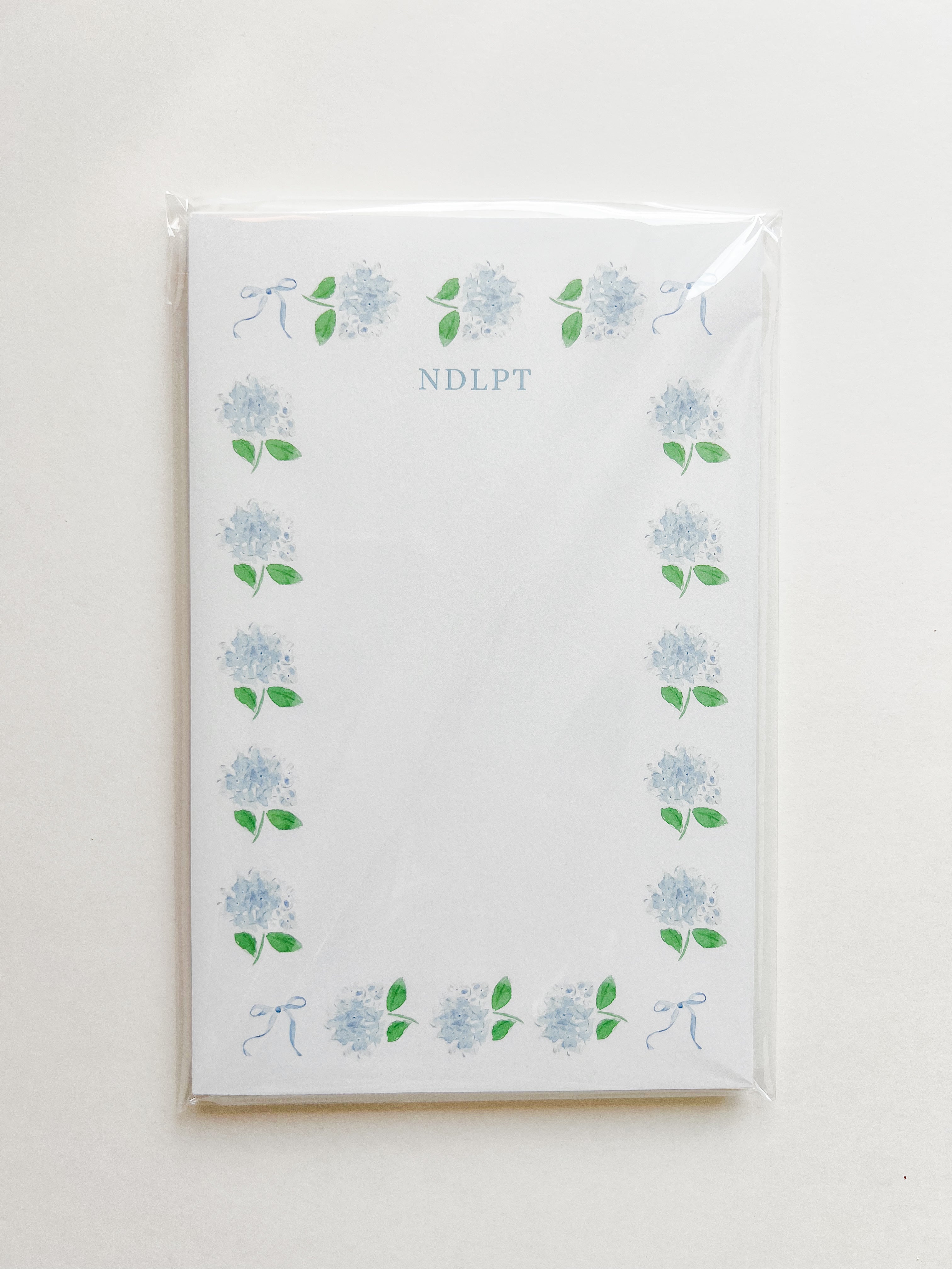 Notepad: NDLPT with Hydrangea Border