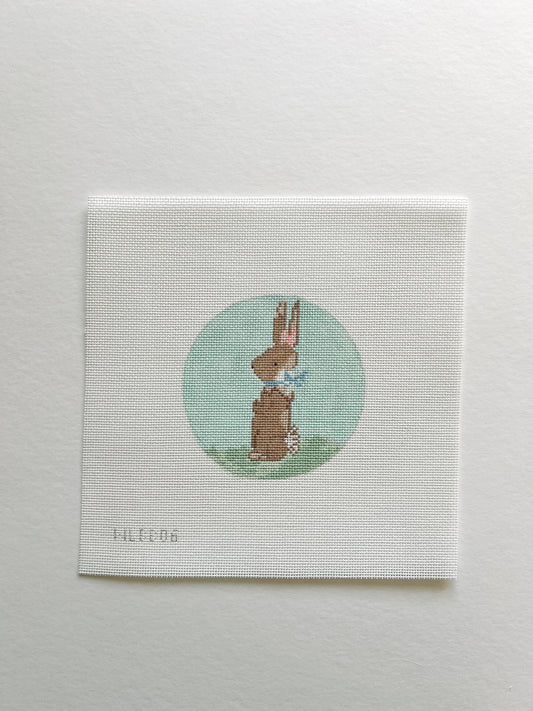 Little Blue Bunny Needlepoint Canvas