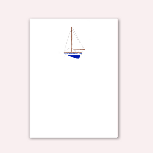 Custom Notepad: Blue Boat