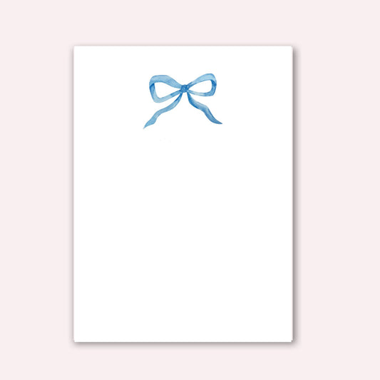 Notepad: Blue Bow
