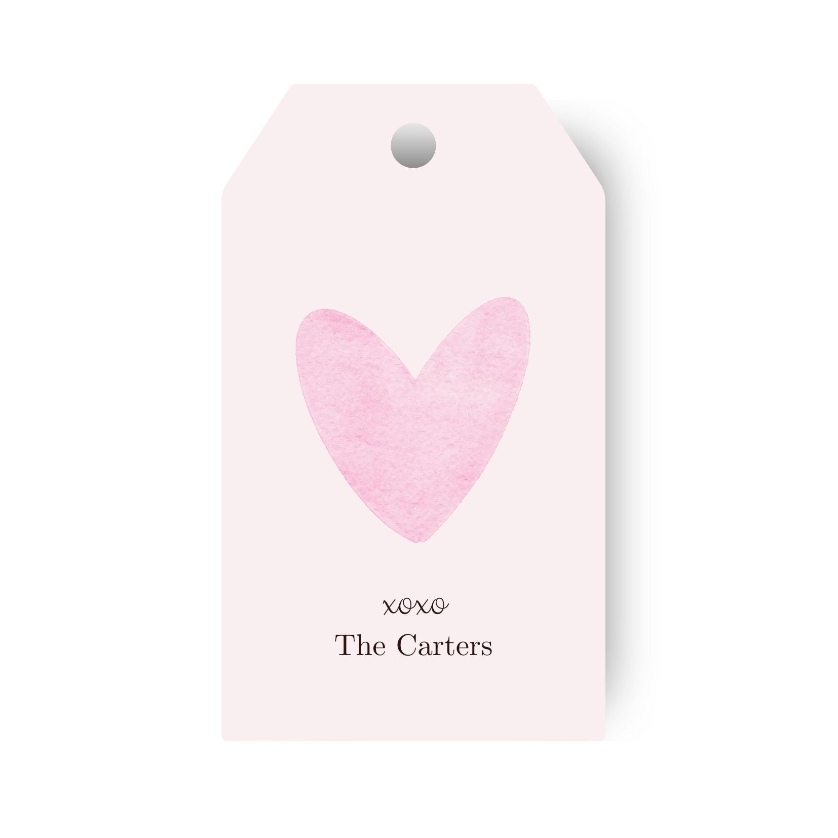 Custom Gift Tags: Pink Hearts