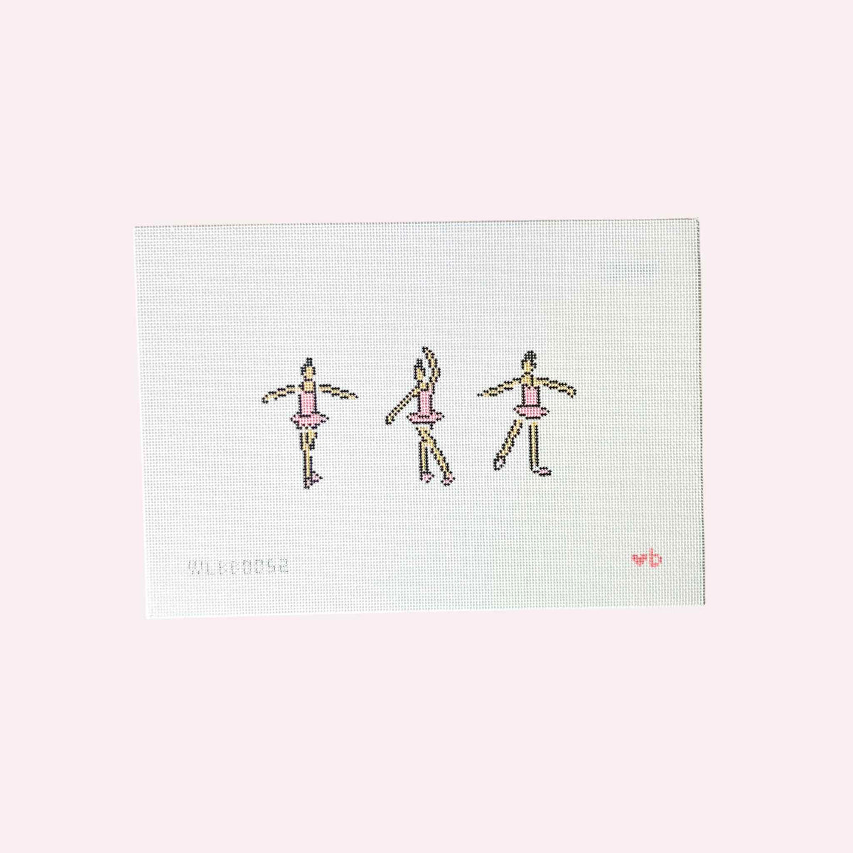 Needlepoint Canvas: Three Ballerinas