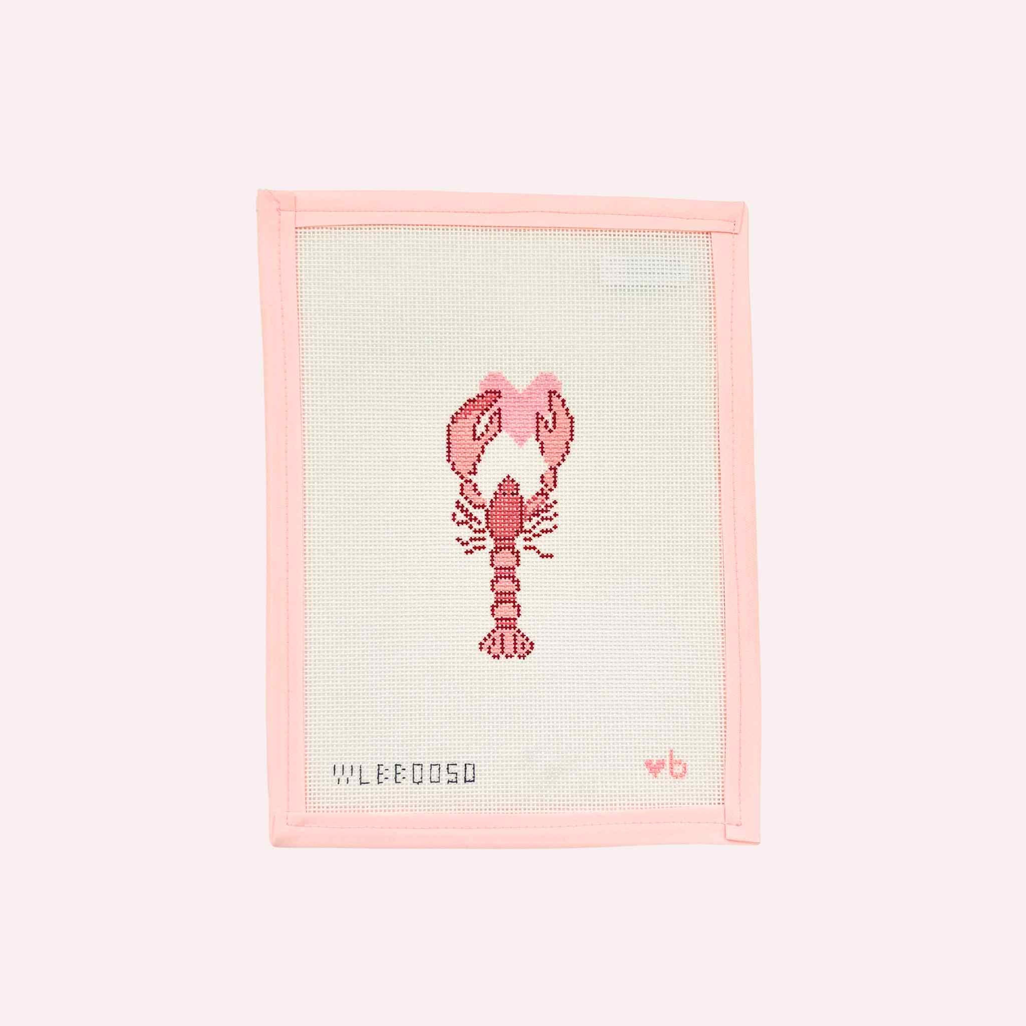 Needlepoint Canvas: Lobster with Heart